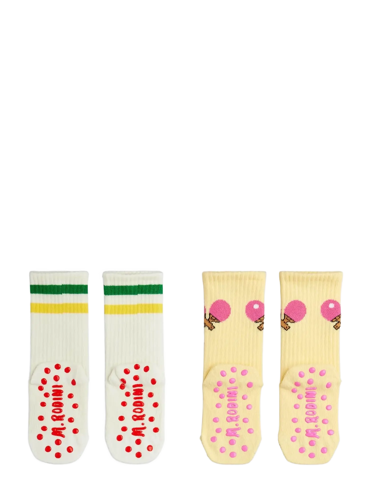 Mini Rodini - Table tennis 2-pack anti-slip socks - skridsikre sokker - multi - 1