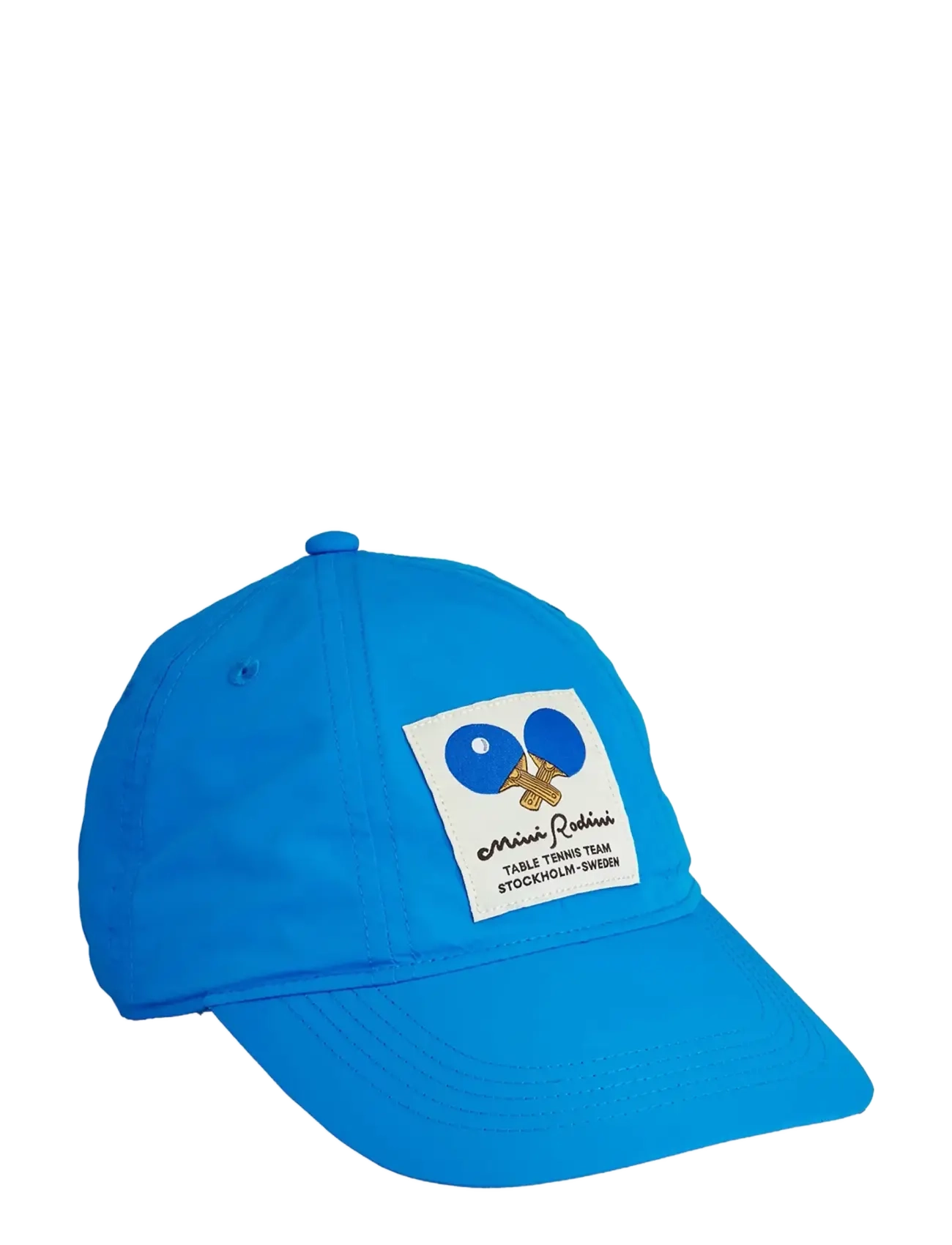 Mini Rodini Table Tennis Patch Nylon Cap, 52/54, Headwear, Blau - Caps, Kinder