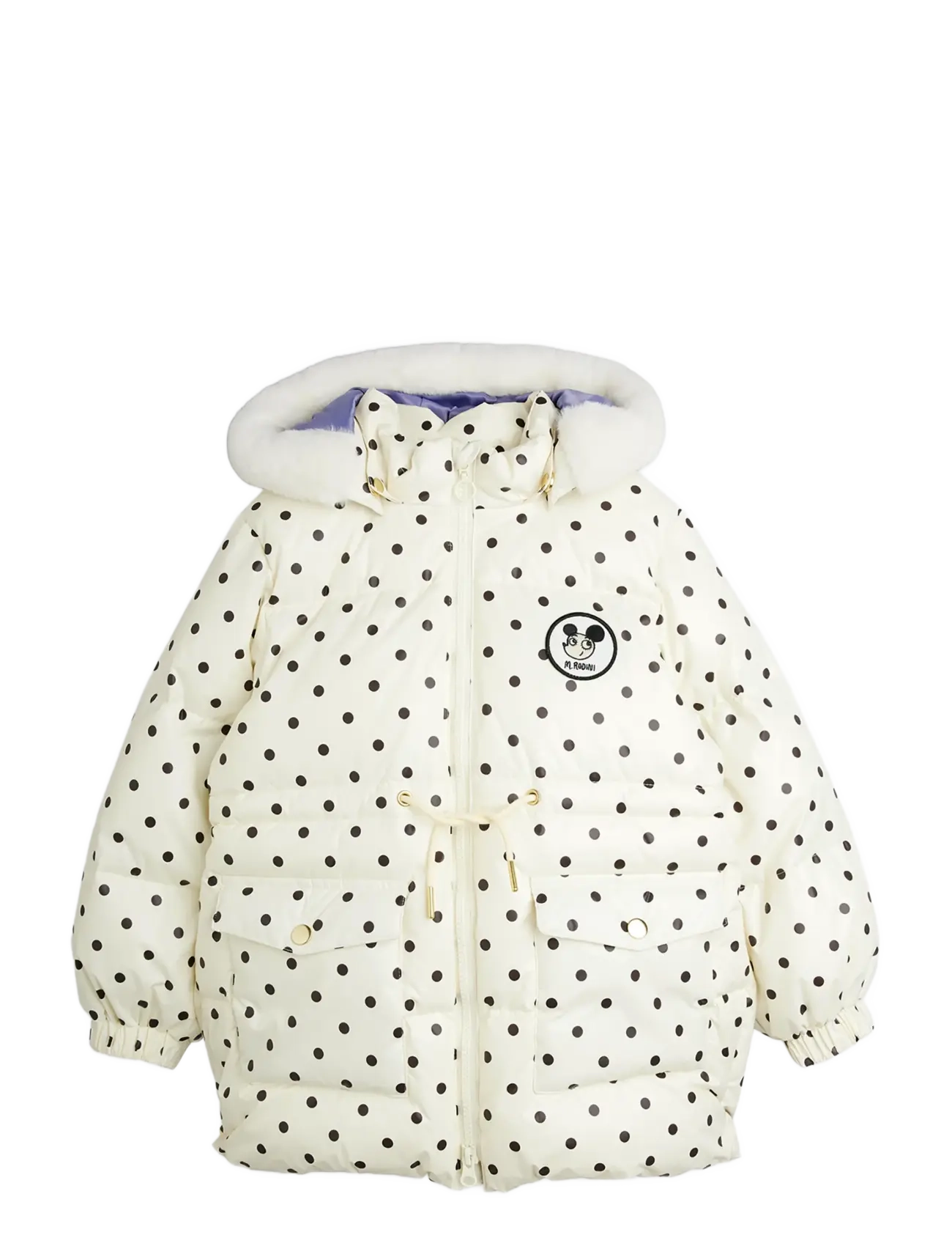 Mini Rodini Ritzratz patch heavy puffer - Winterjacke - OFF-WHITE / cream