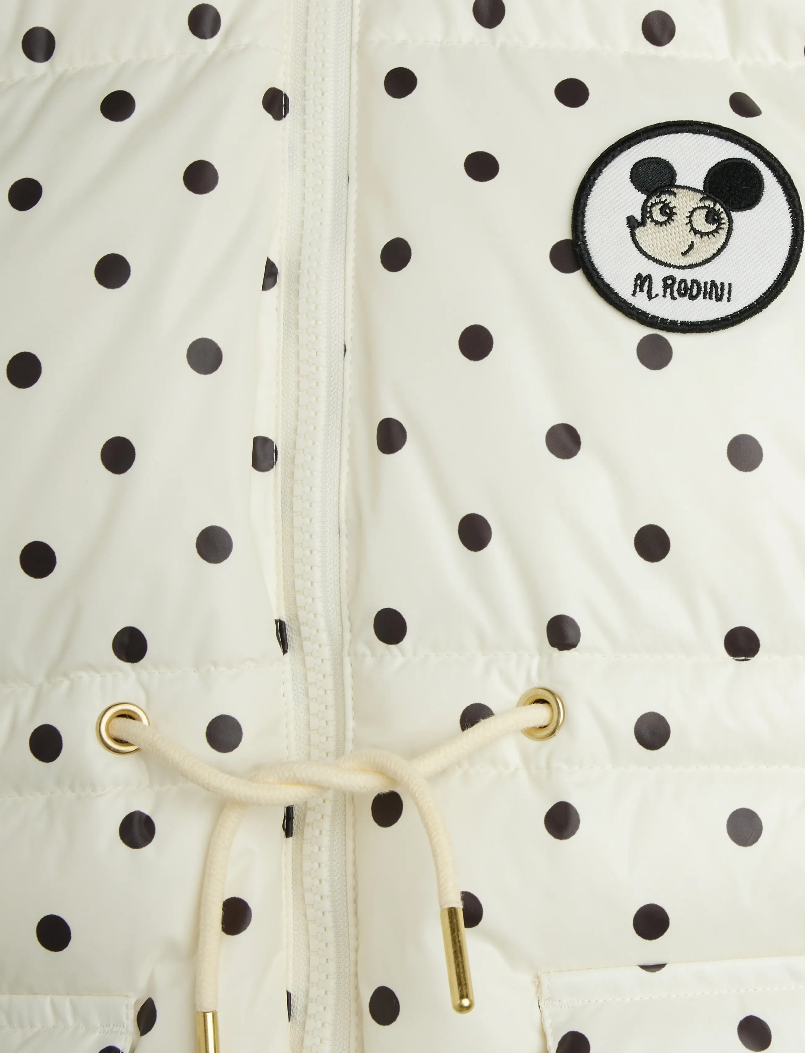 Mini Rodini - Ritzratz patch heavy puffer - off-white - 3