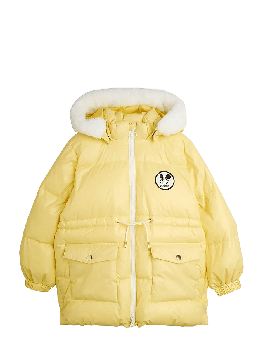 Mini Rodini - Ritzratz patch heavy puffer - daunen- und steppjacken - yellow - 0