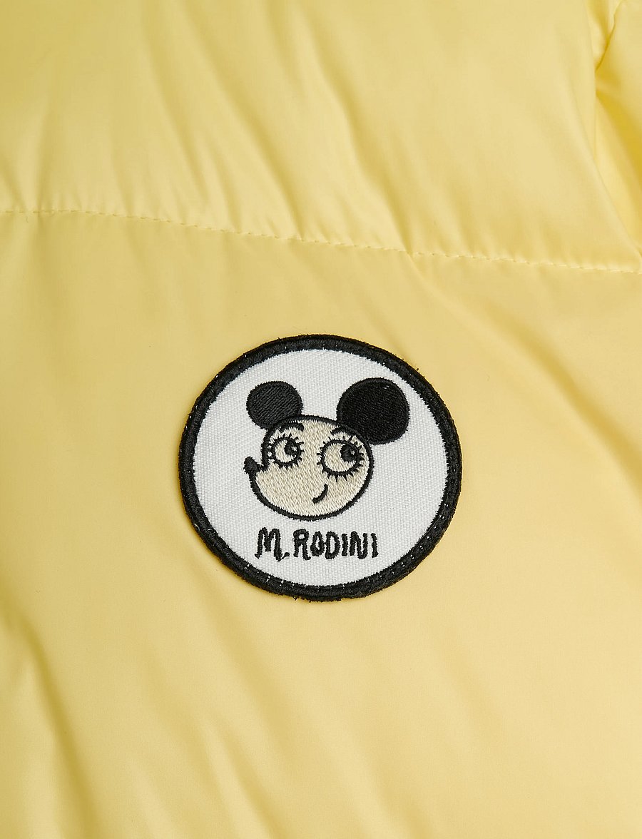Mini Rodini - Ritzratz patch heavy puffer - daunen- und steppjacken - yellow - 3