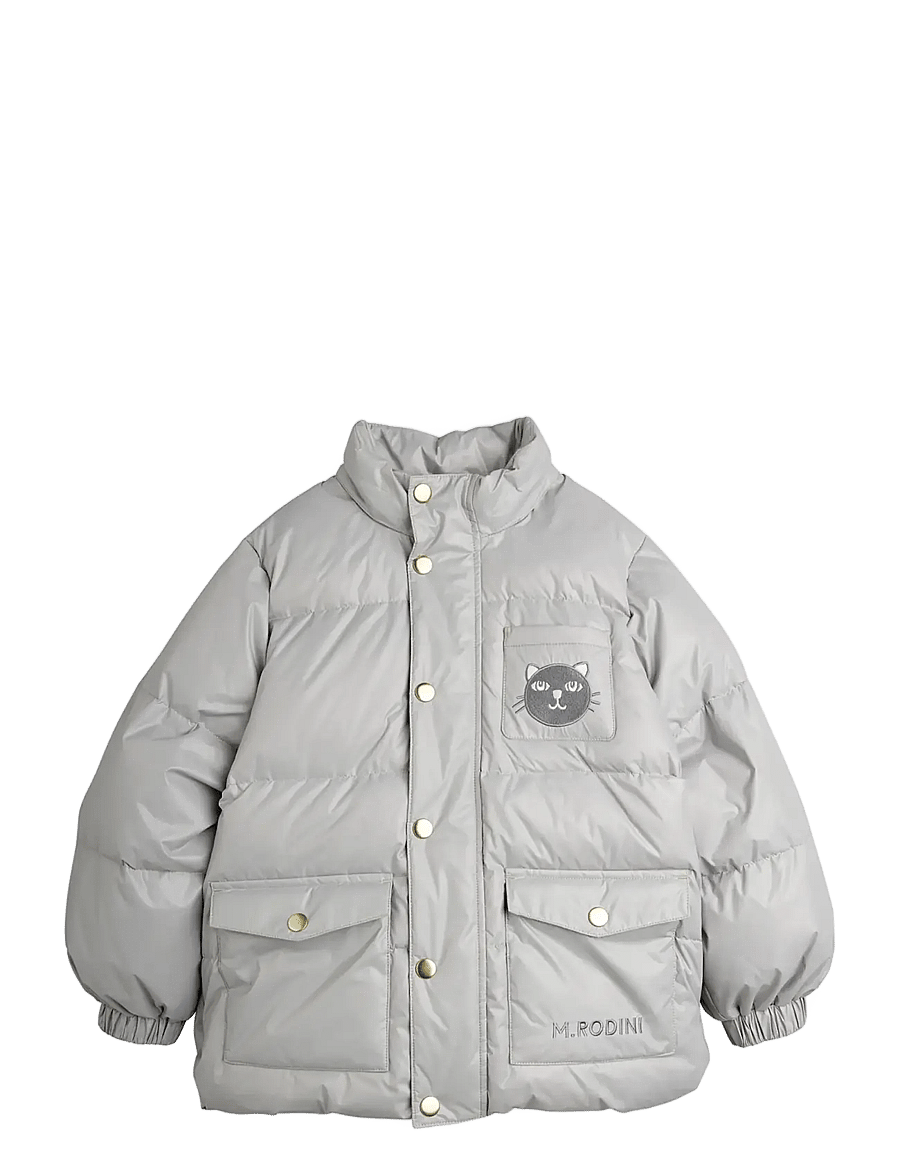 Mini Rodini - Cat ears heavy puffer - daunen- und steppjacken - grey - 1