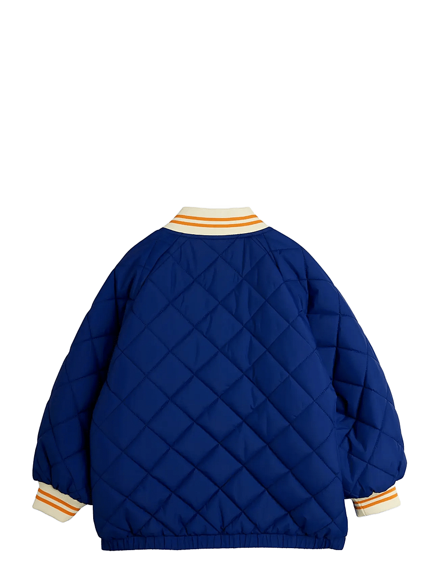 Mini Rodini - Ritzratz patch quilted puffer - quilted jackets - blue - 1