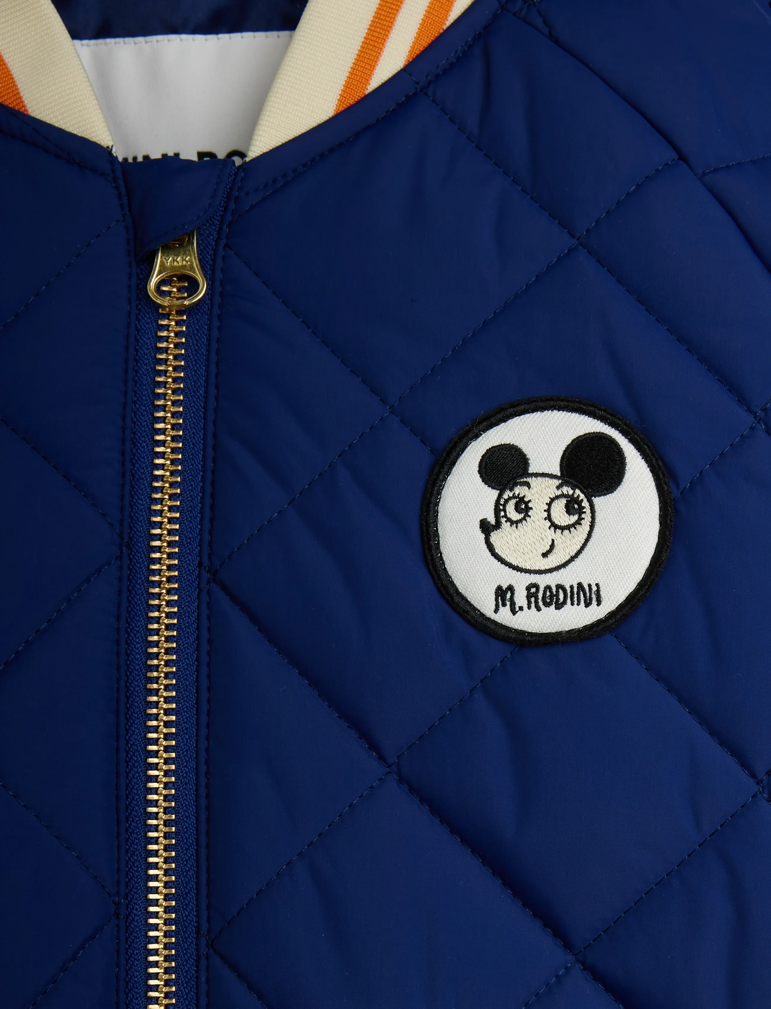 Mini Rodini - Ritzratz patch quilted puffer - quilted jackets - blue - 2
