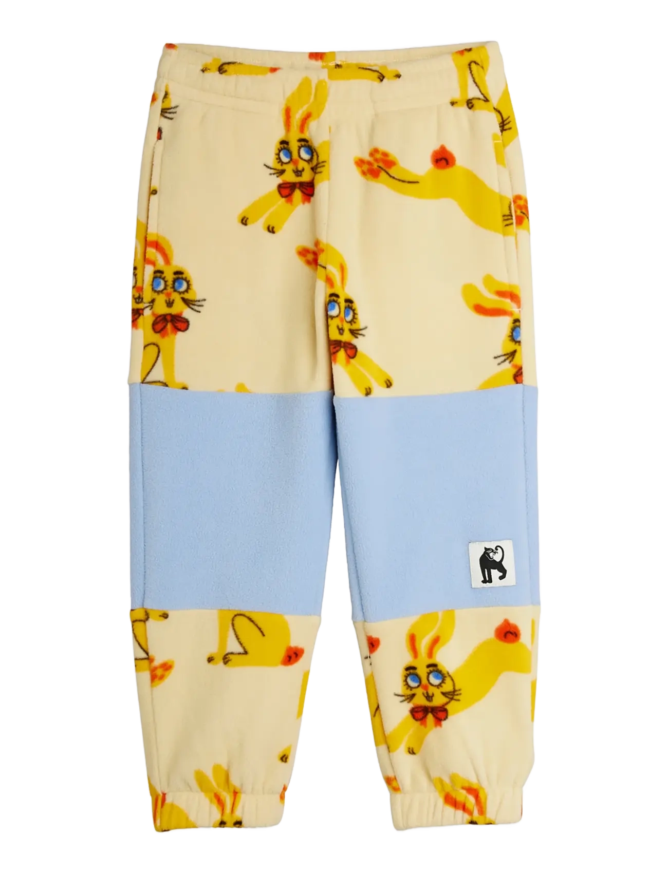 Mini Rodini Rabbits aop fleece trousers - New Arrivals - YELLOW / yellow