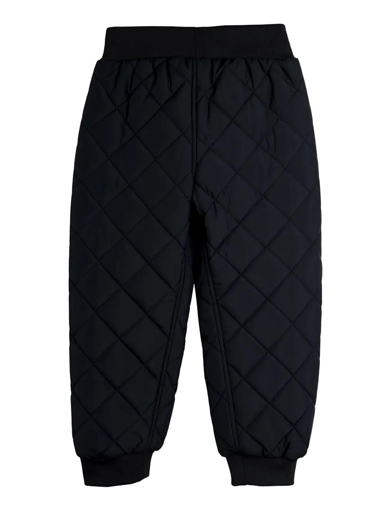 Mini Rodini - Ritzratz patch quilted outerwear trousers - termobukser - black - 1