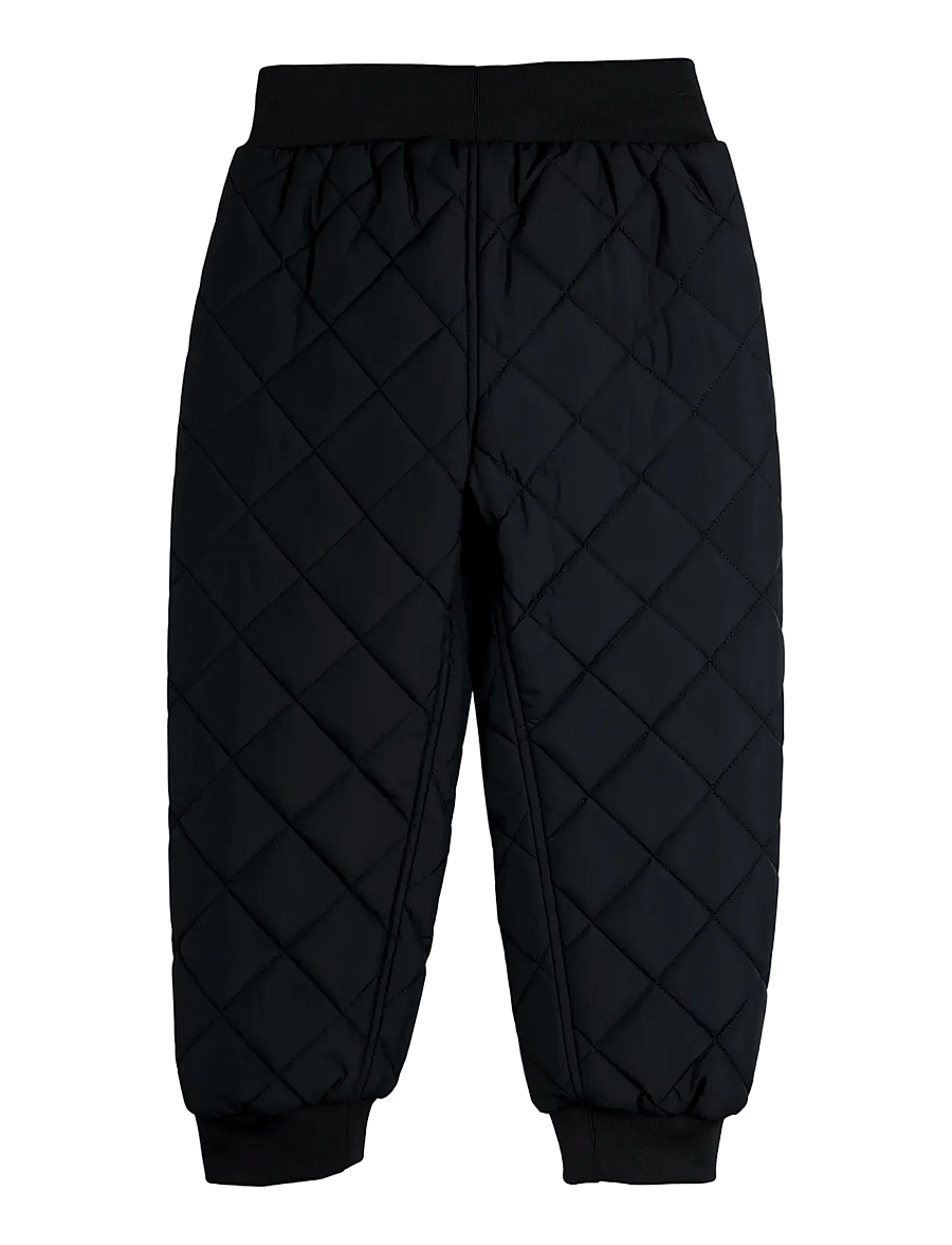 Mini Rodini - Ritzratz patch quilted outerwear trousers - termobukser - black - 1