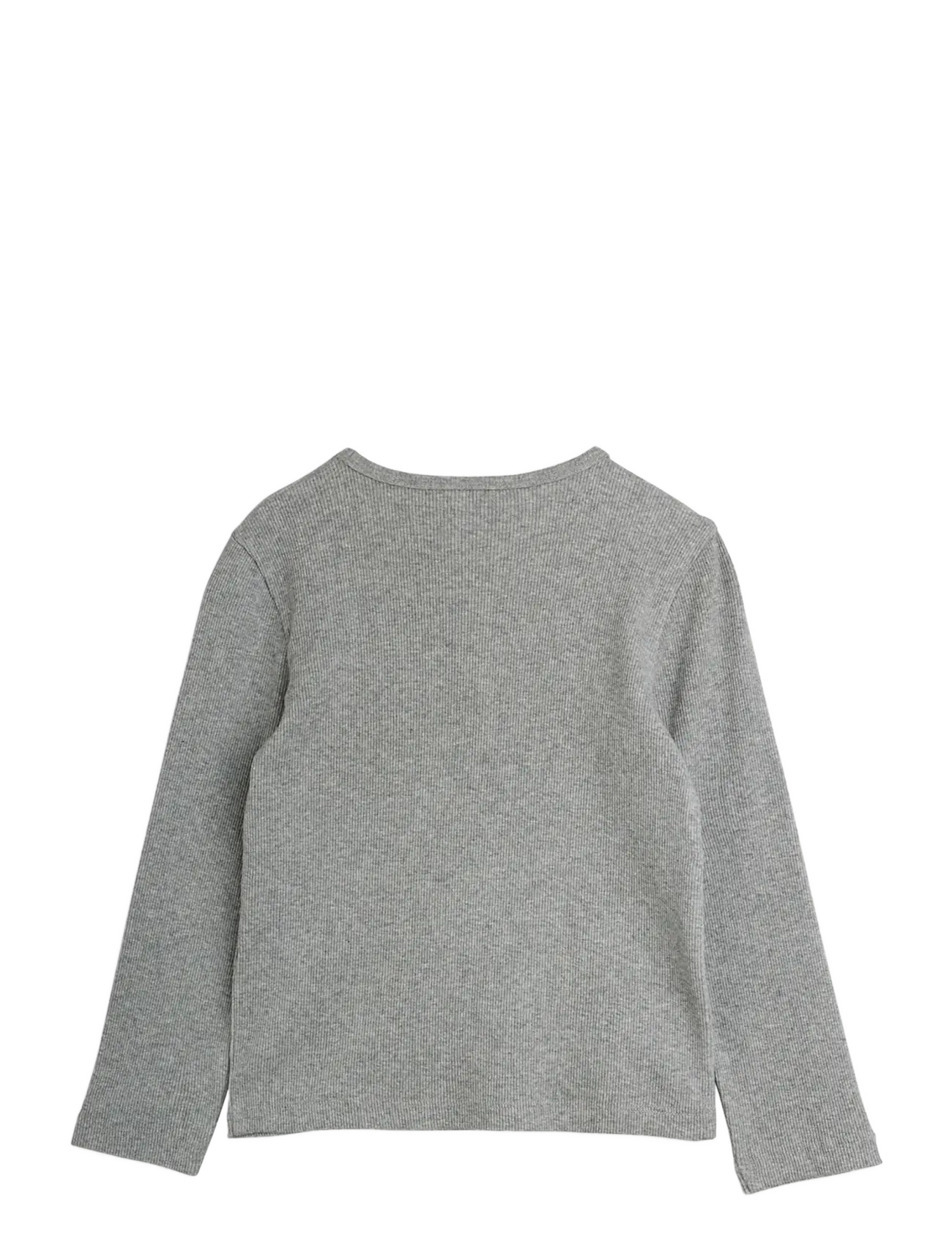 Mini Rodini - Rabbit application ls top - grey melange - 1