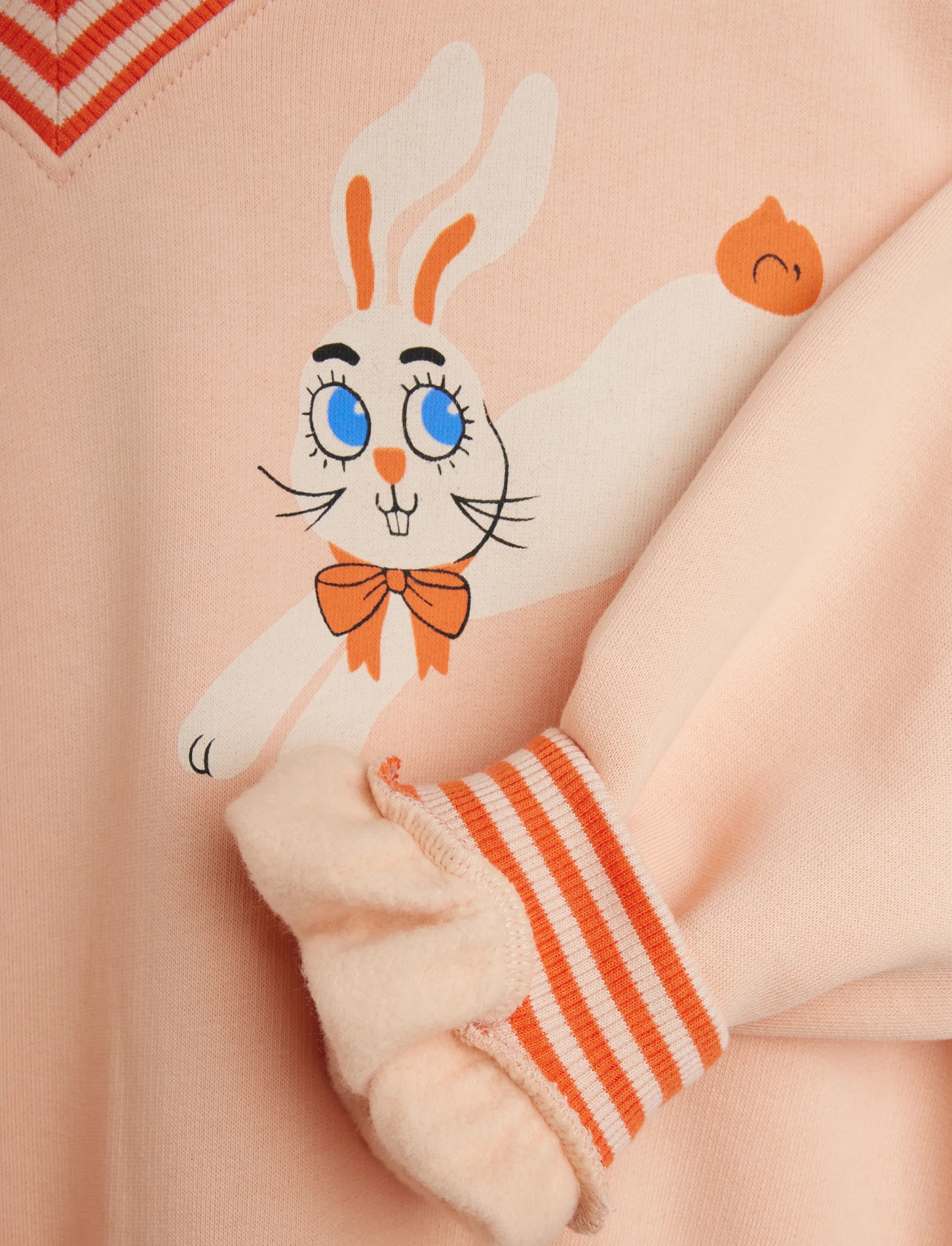 Mini Rodini - Rabbits sp sweatshirt - pink - 2