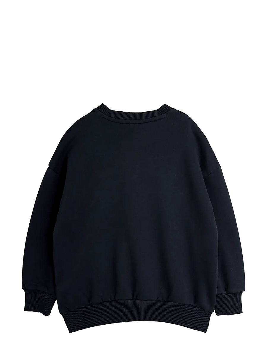 Mini Rodini - Rabbit application sweatshirt - dressipluusid - black - 1