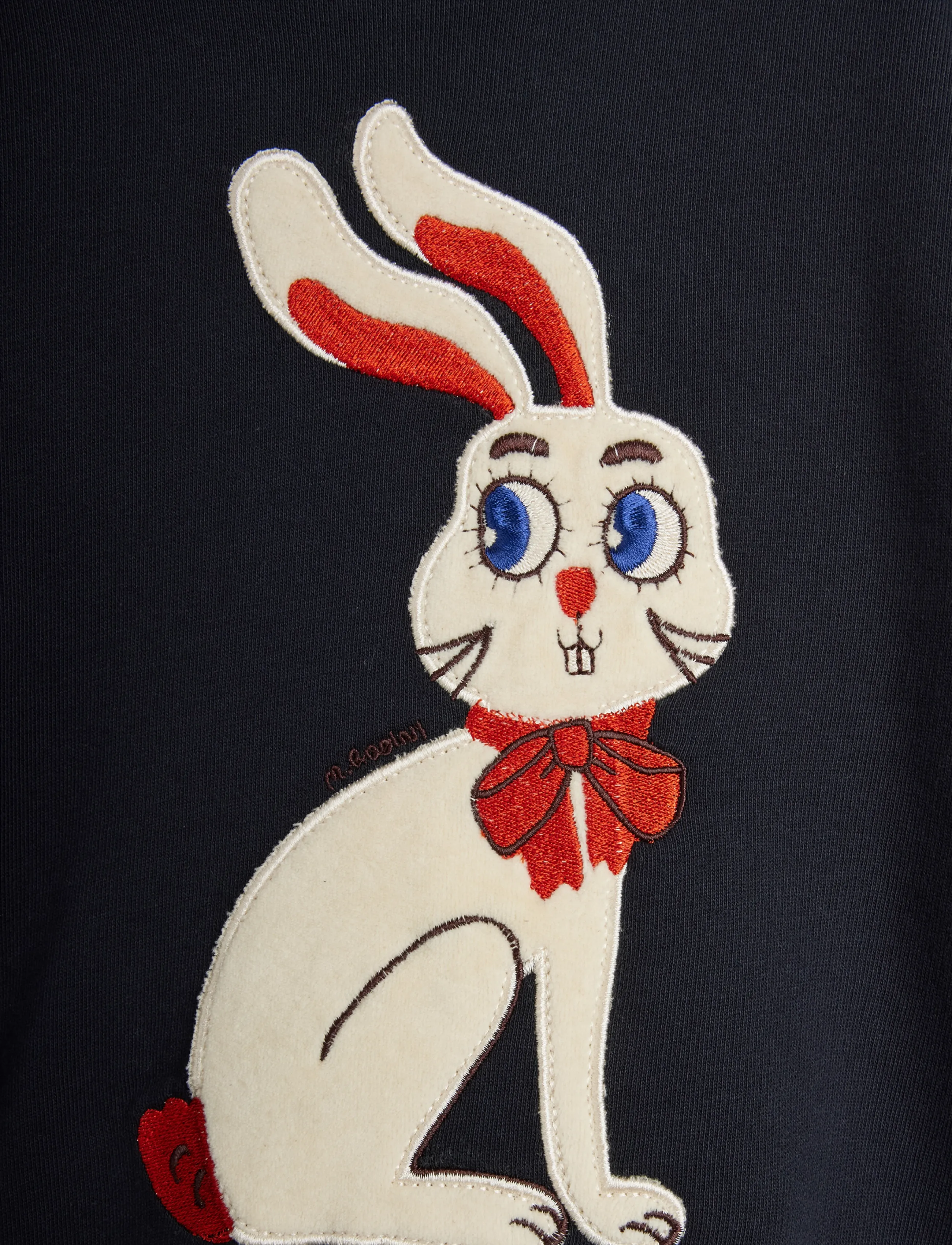 Mini Rodini - Rabbit application sweatshirt - black - 2