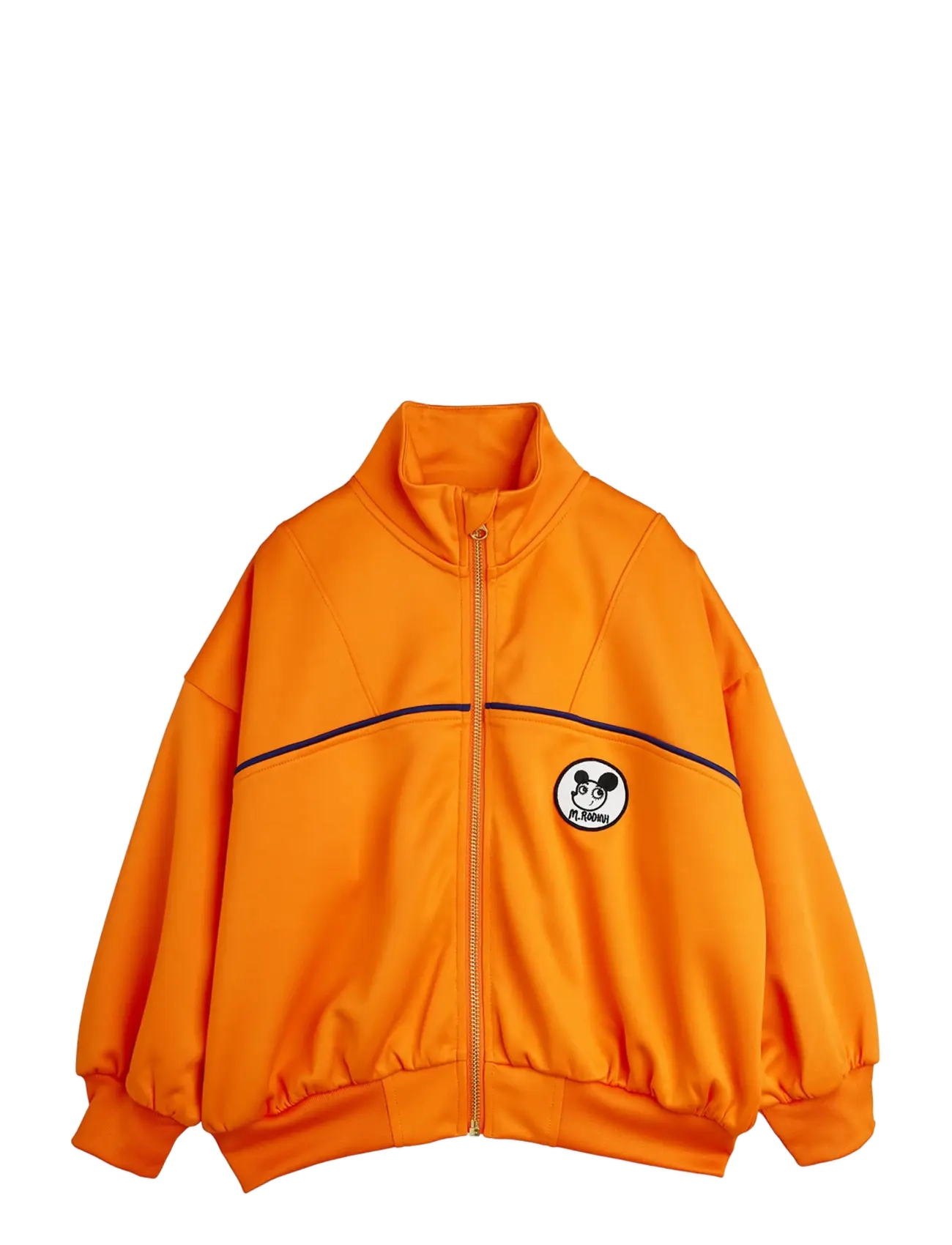 Mini Rodini Ritzratz Patch Tracksuit Jacket, 80/86, Jackets & Coats, Orange - Light Jackets, Kinder