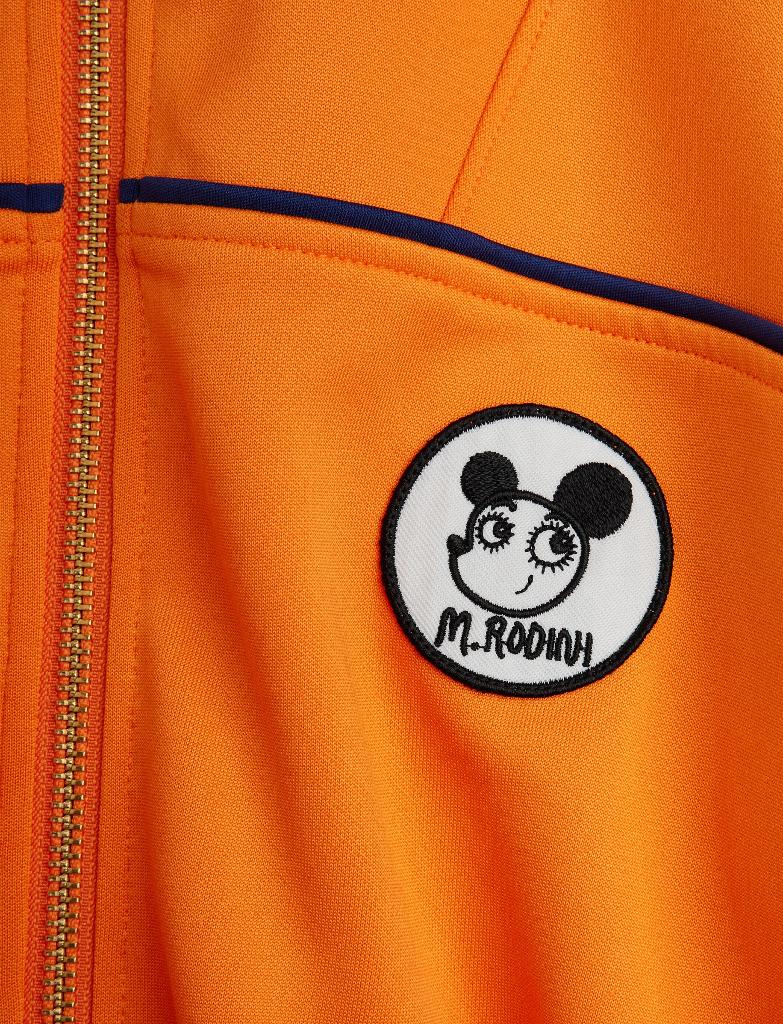 Mini Rodini - Ritzratz patch tracksuit jacket - leichte jacken - orange - 2
