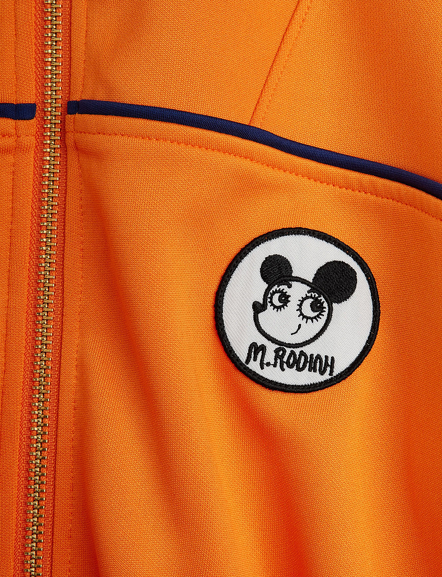 Mini Rodini - Ritzratz patch tracksuit jacket - leichte jacken - orange - 2