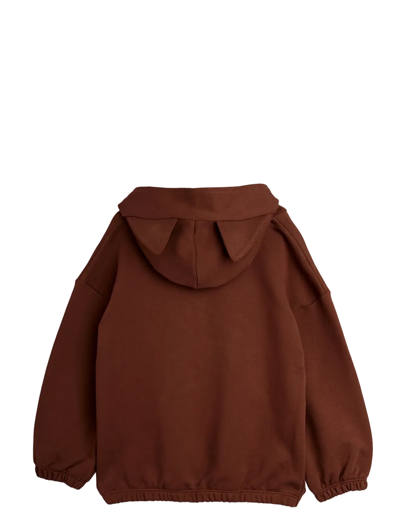 Mini Rodini - Cat ears hoodie - brown - 1