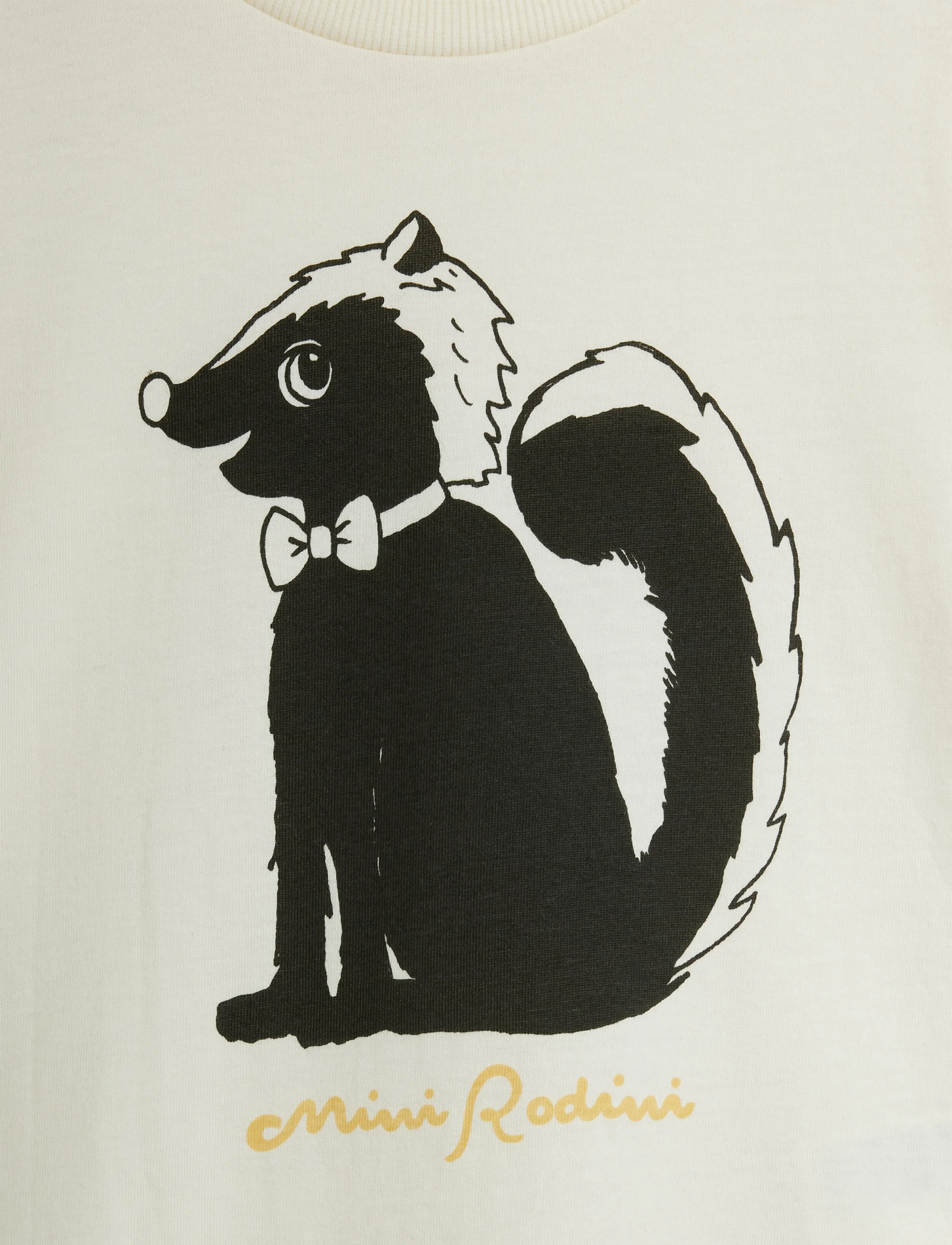 Mini Rodini - Skunk sp ss tee - kortärmade t-shirts - off-white - 2