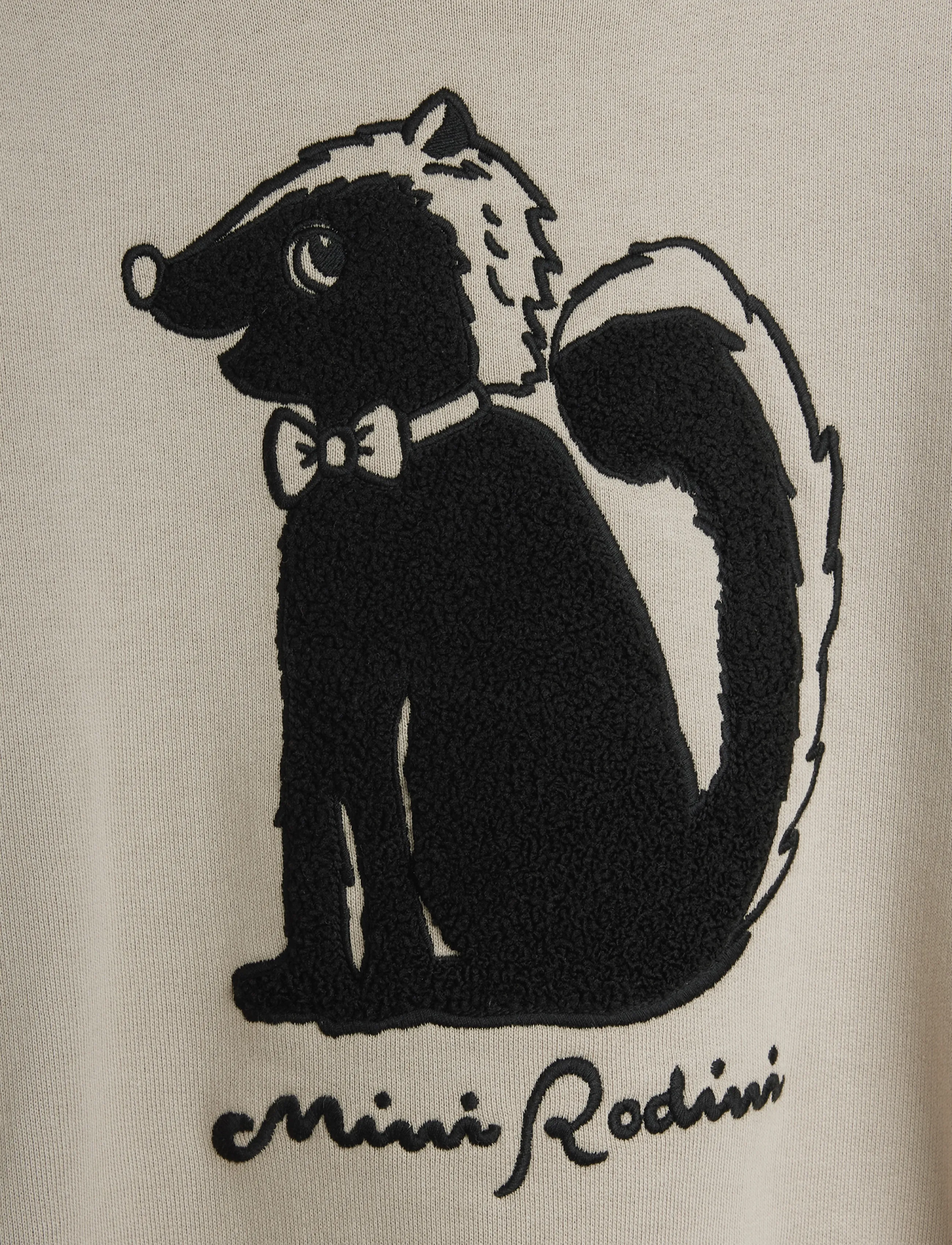 Mini Rodini - Skunk chenille sweatshirt - grey - 2