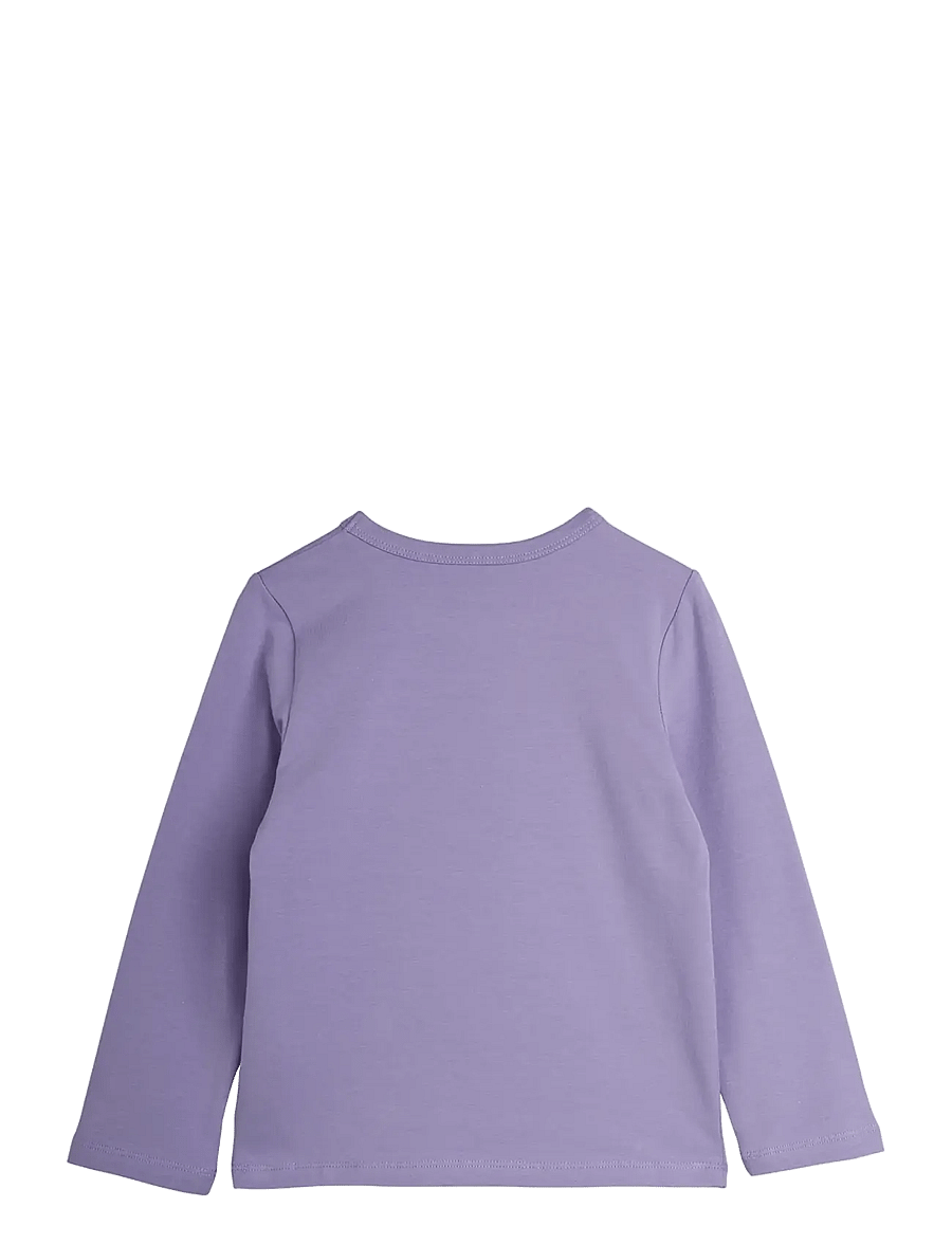 Mini Rodini - Violas panel ls top - långärmade t-shirts - purple - 1
