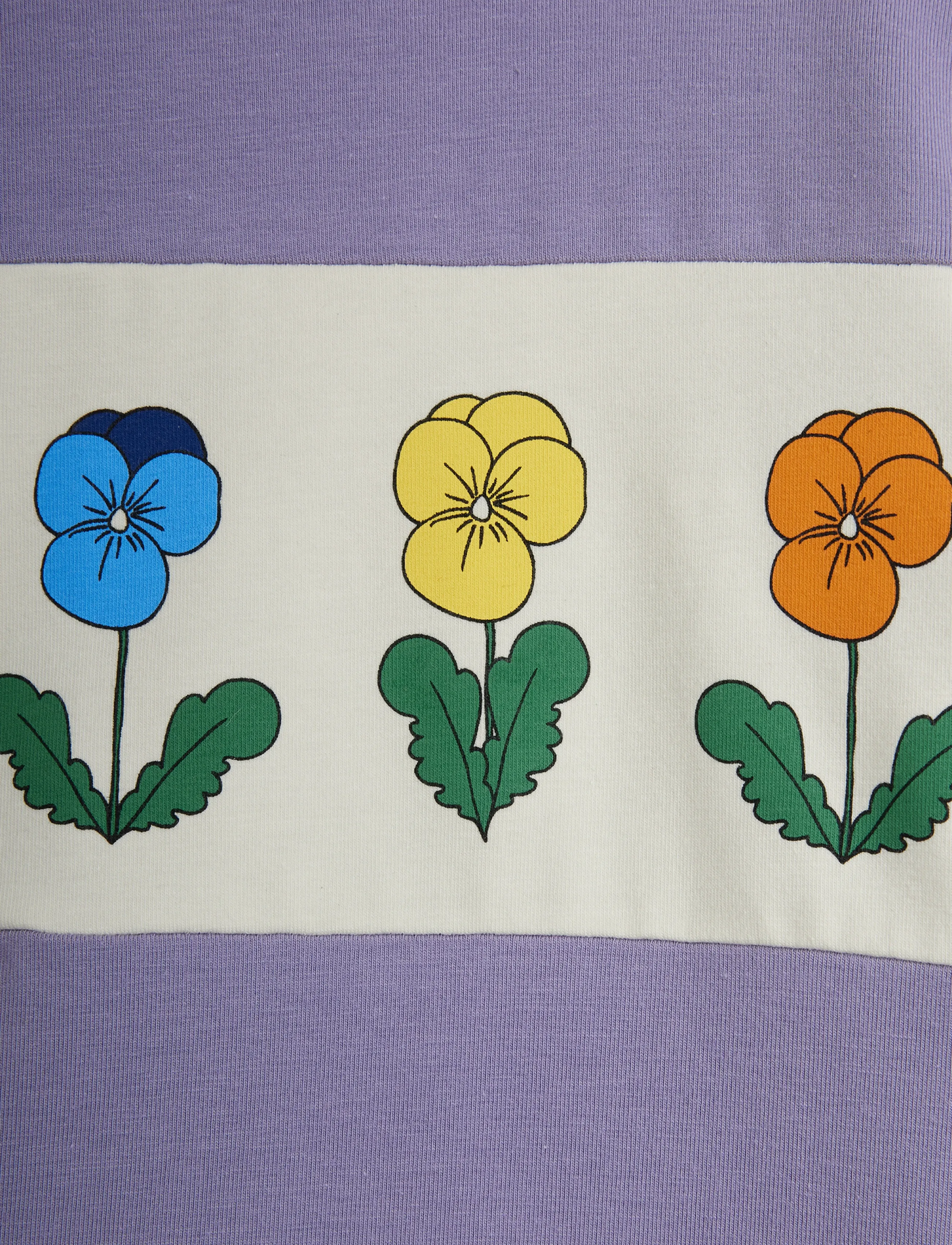 Mini Rodini - Violas panel ls top - långärmade t-shirts - purple - 2