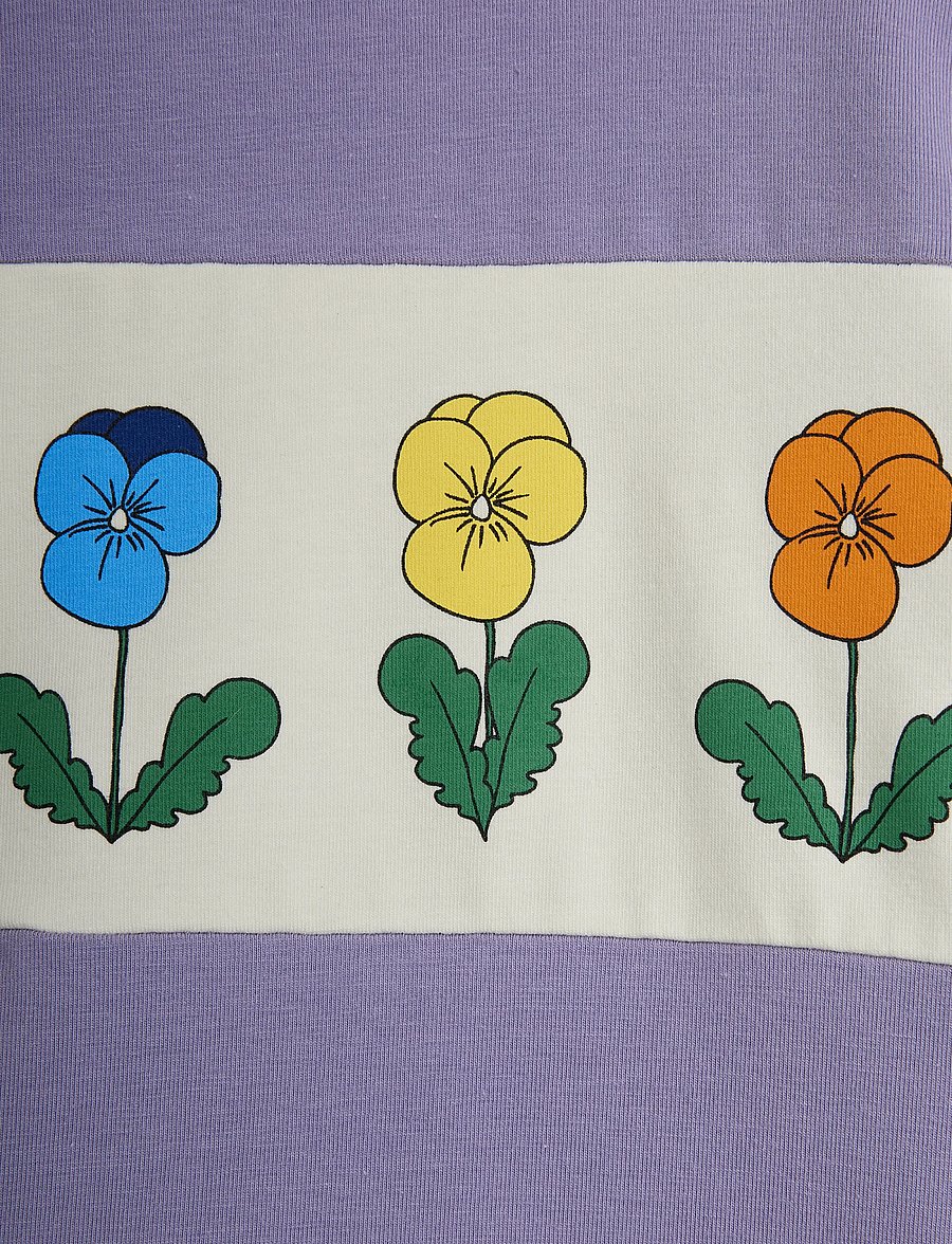 Mini Rodini - Violas panel ls top - långärmade t-shirts - purple - 2