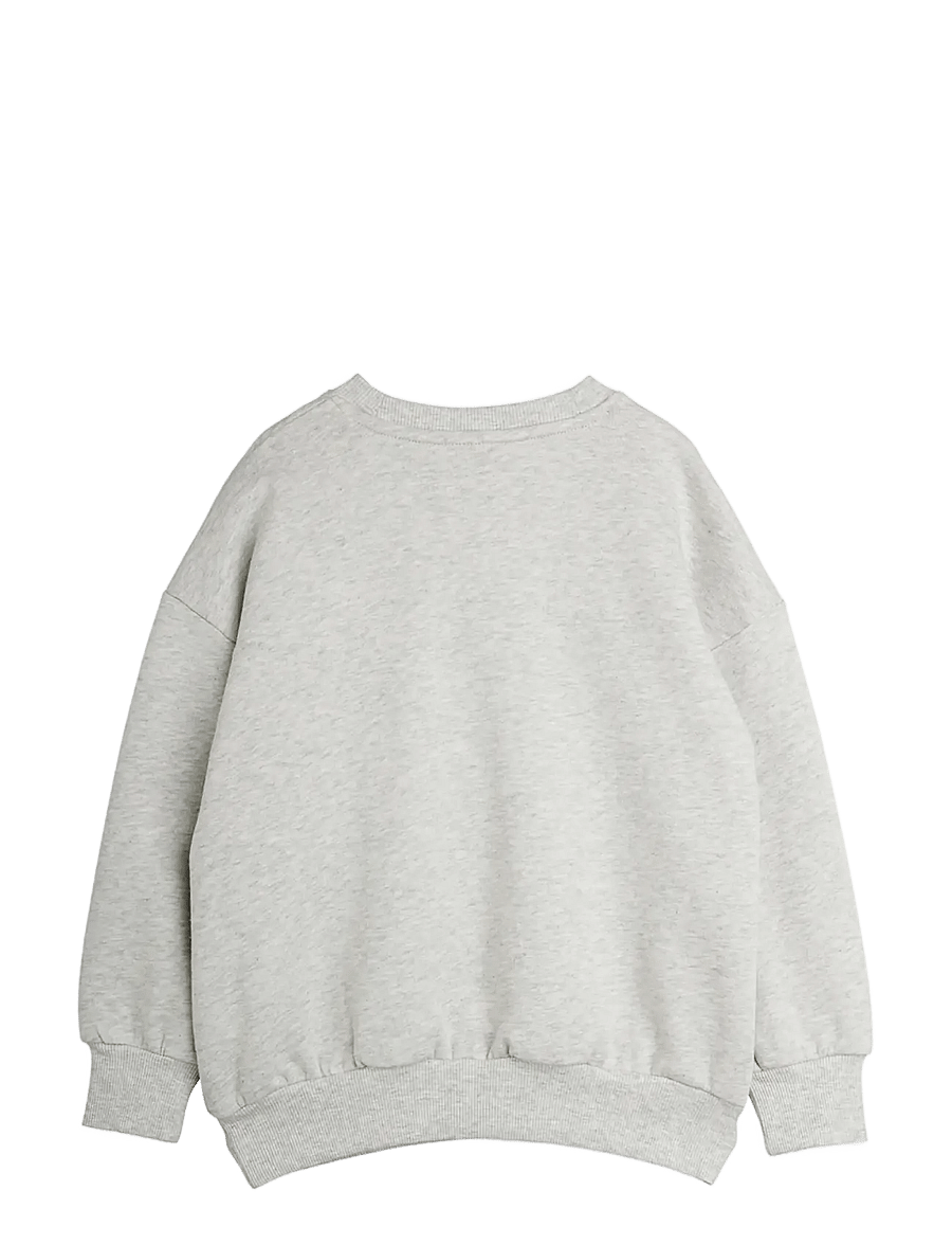Mini Rodini - Violas panel sweatshirt - sweatshirts - grey melange - 1