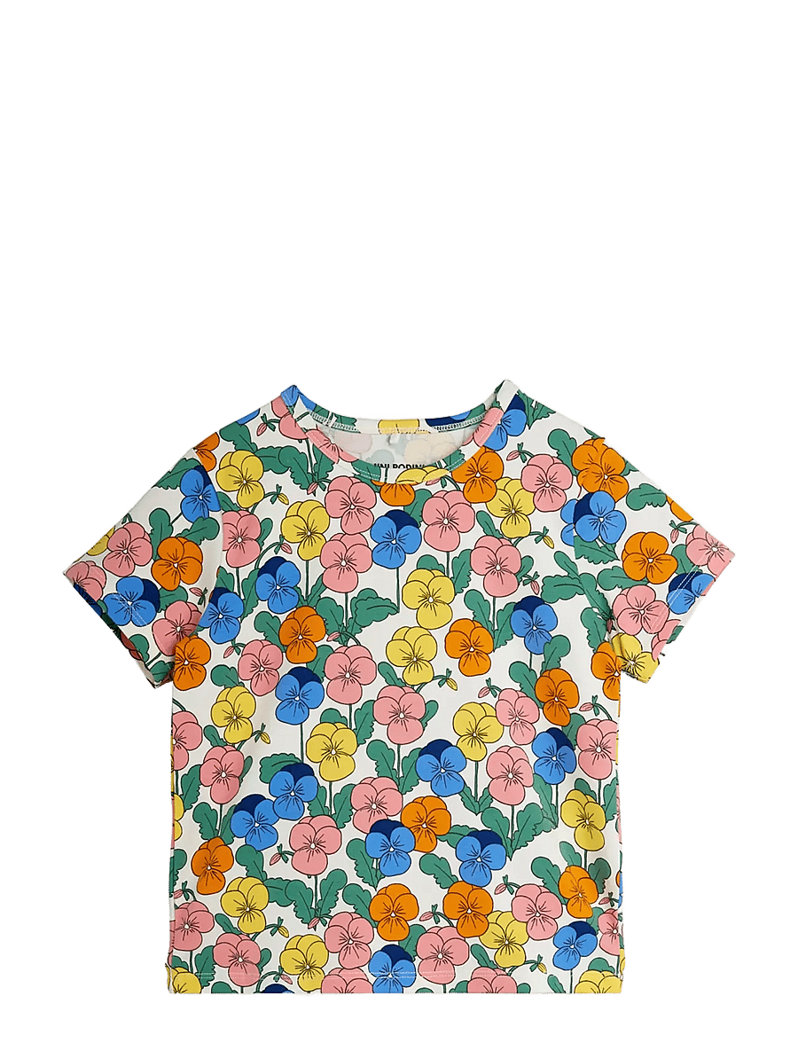 Mini Rodini - Violas aop ss tee - kortärmade t-shirts - multi - 0