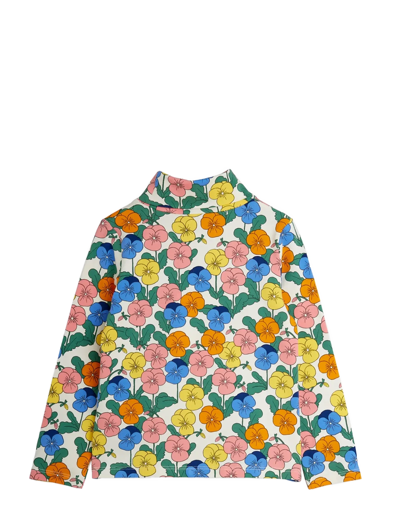 Mini Rodini - Violas aop turtleneck - langärmelig - multi - 1