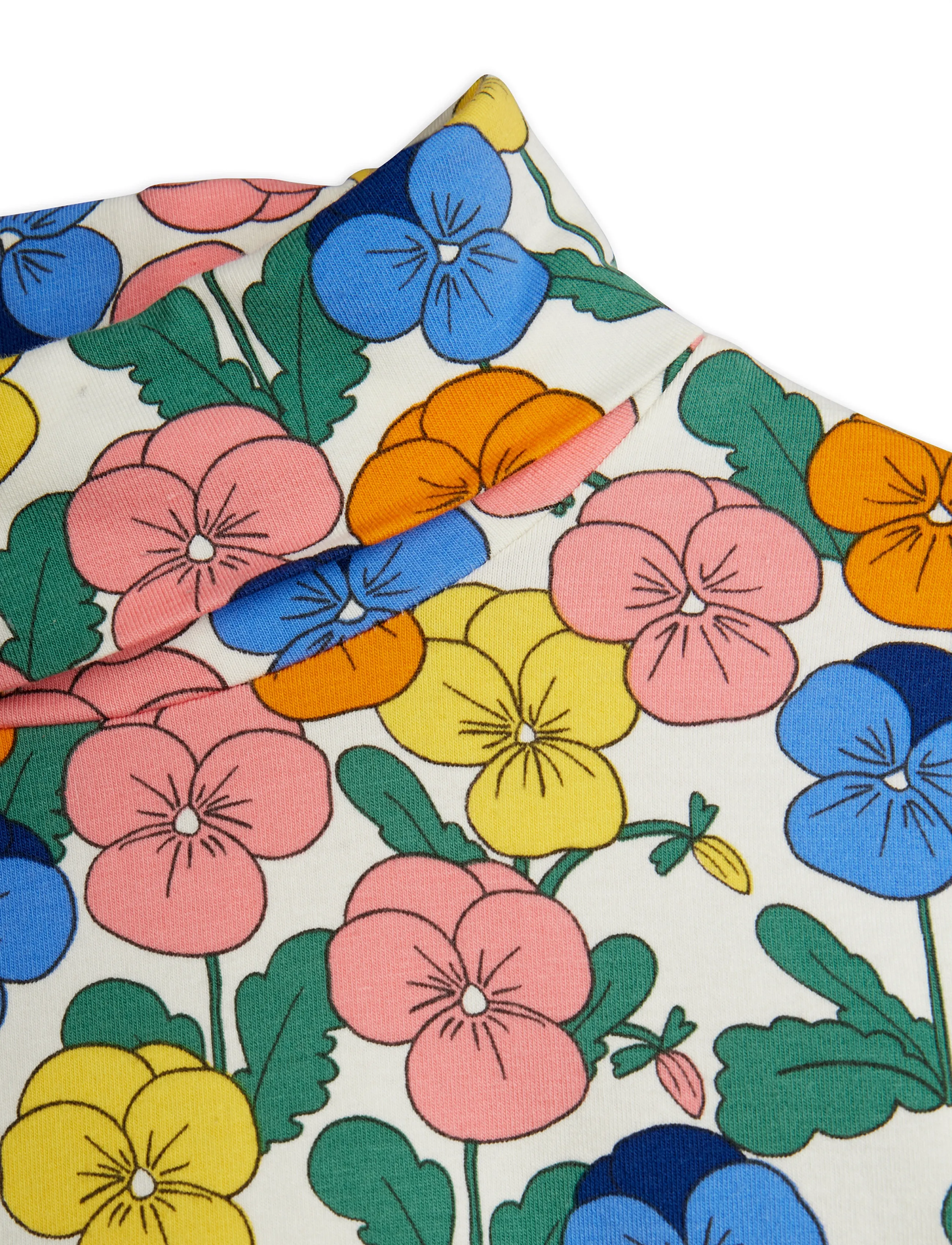 Mini Rodini - Violas aop turtleneck - langärmelig - multi - 2