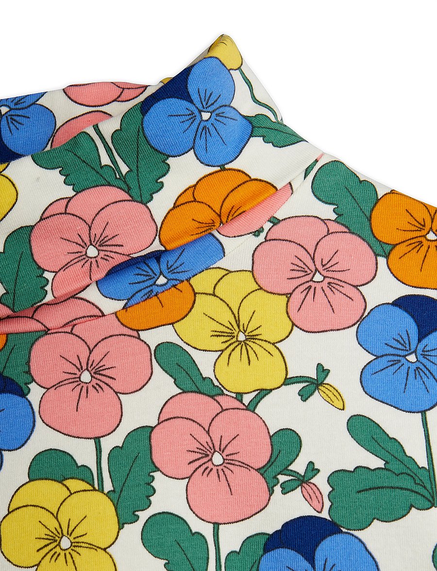Mini Rodini - Violas aop turtleneck - langärmelig - multi - 2