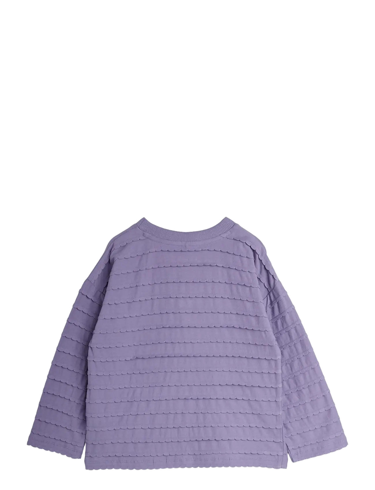 Mini Rodini - Textured frill ls tee - langärmelig - purple - 1