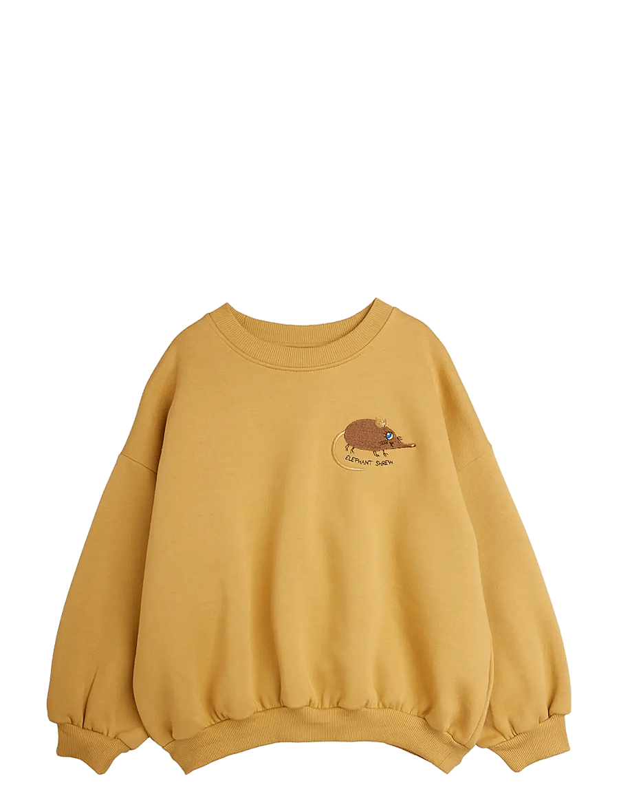 Mini Rodini - Elephant shrew emb sweatshirt - sweatshirts - beige - 0