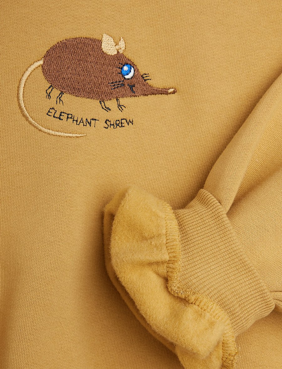 Mini Rodini - Elephant shrew emb sweatshirt - sweatshirts - beige - 2