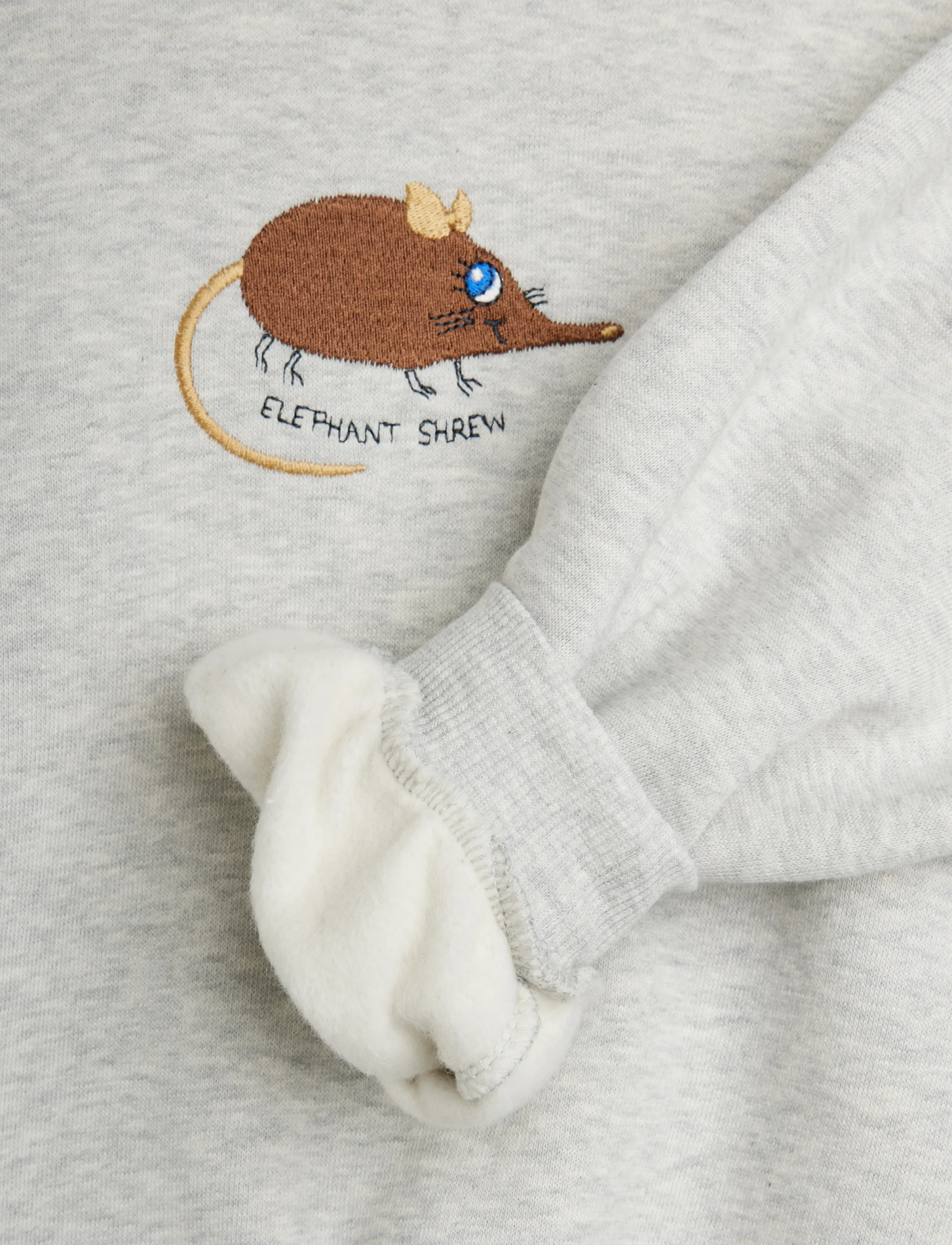 Mini Rodini - Elephant shrew emb sweatshirt - grey melange - 2