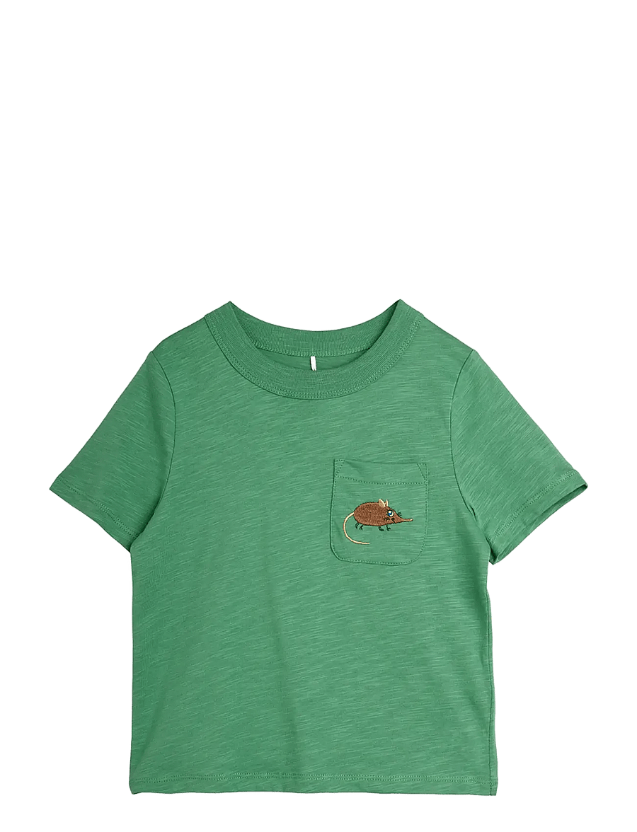 Mini Rodini - Elephant shrew emb ss tee - lühikeste varrukatega t-särgid - black - 0