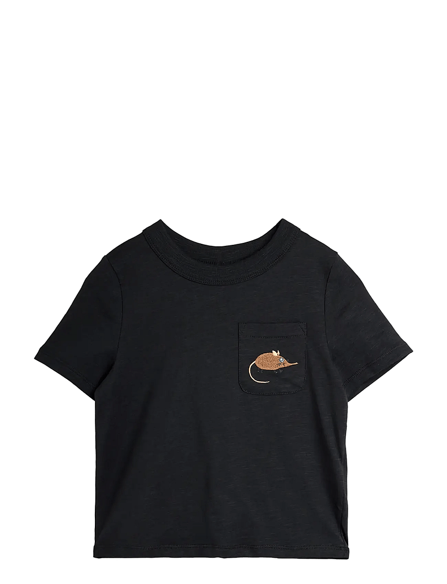 Mini Rodini - Elephant shrew emb ss tee - lühikeste varrukatega t-särgid - green - 0