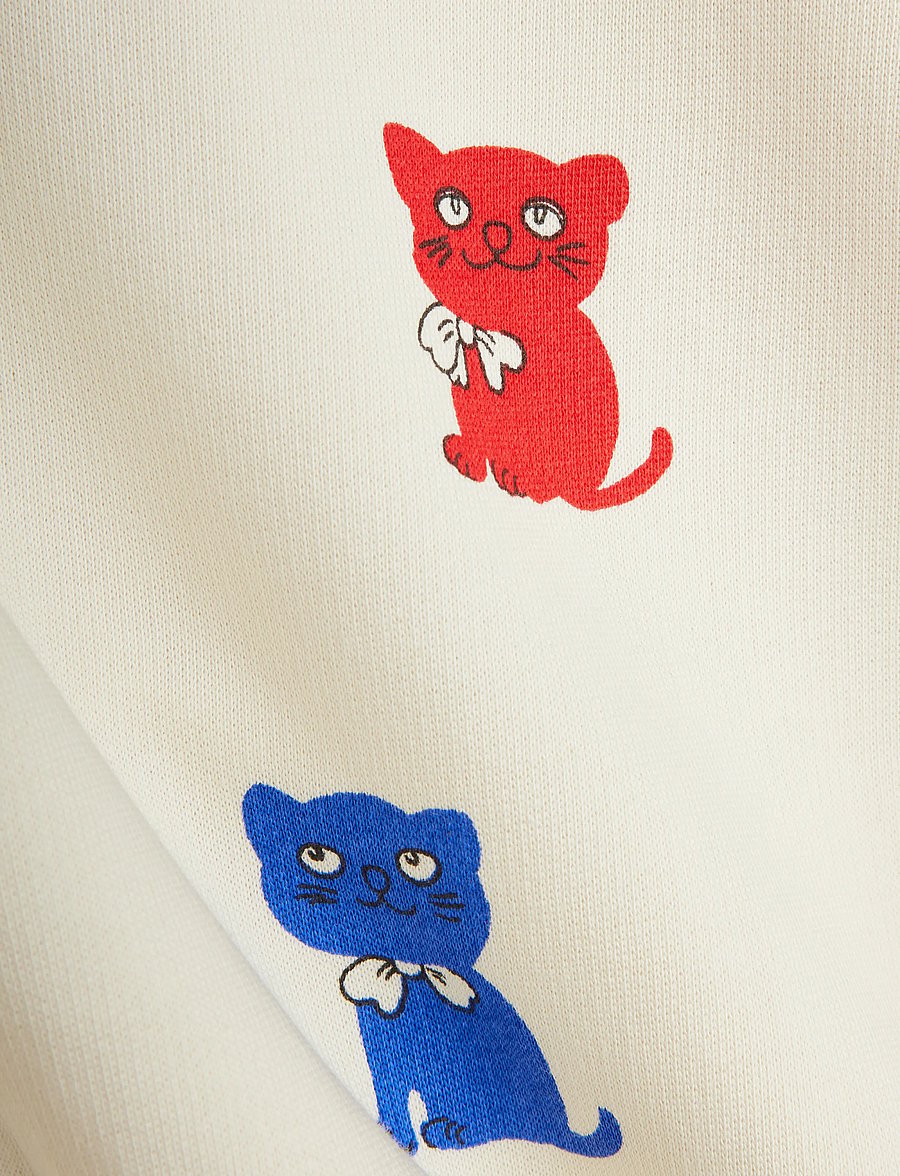 Mini Rodini - Kittens aop sweatshirt - sweatshirts - off-white - 2