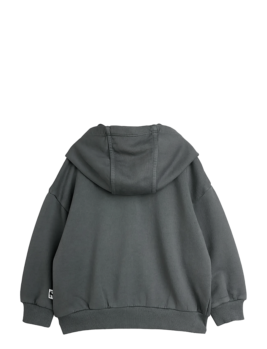 Mini Rodini - M.Rodini field notes emb hoodie - kerged joped - grey - 1