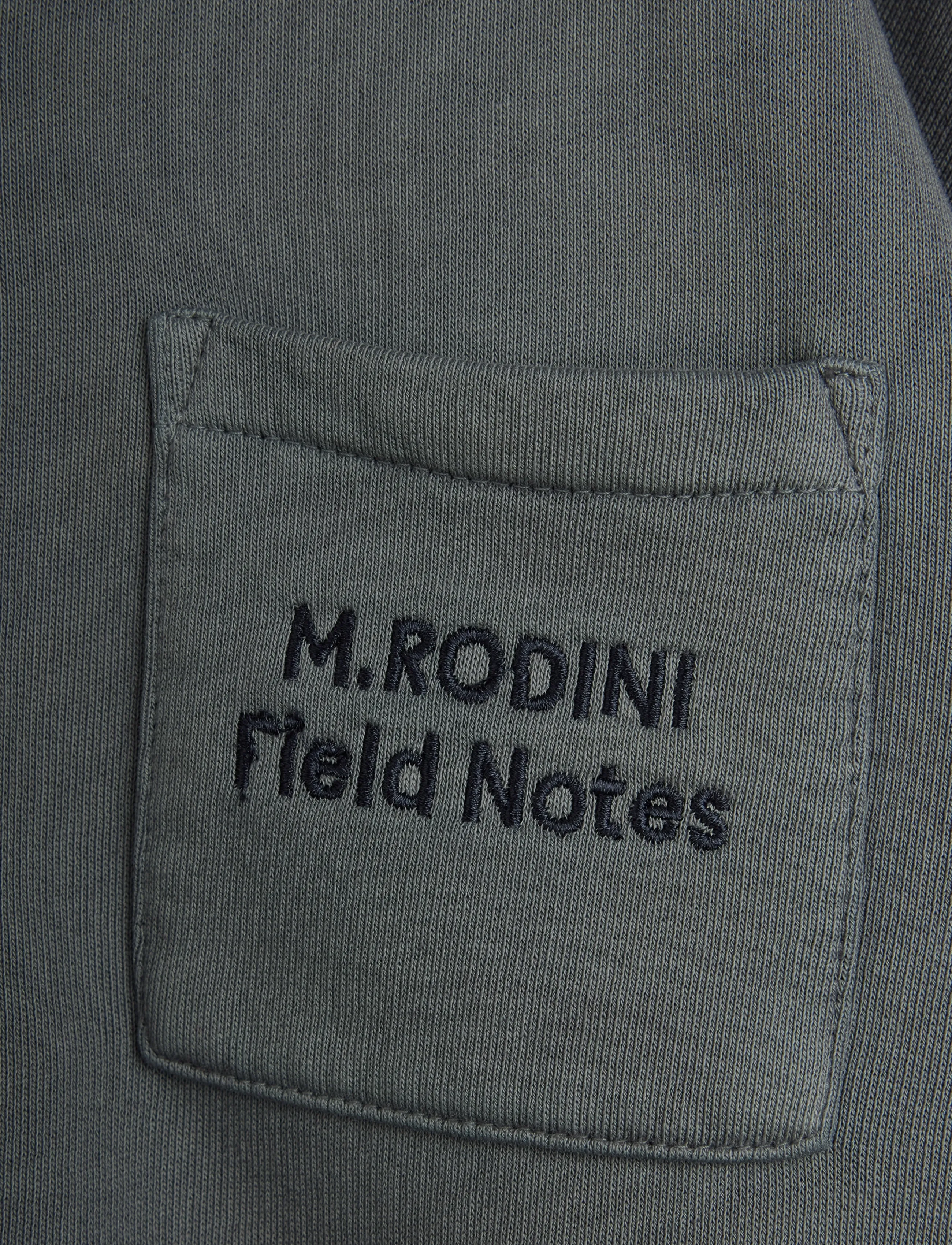 Mini Rodini - M.Rodini field notes emb hoodie - grey - 2