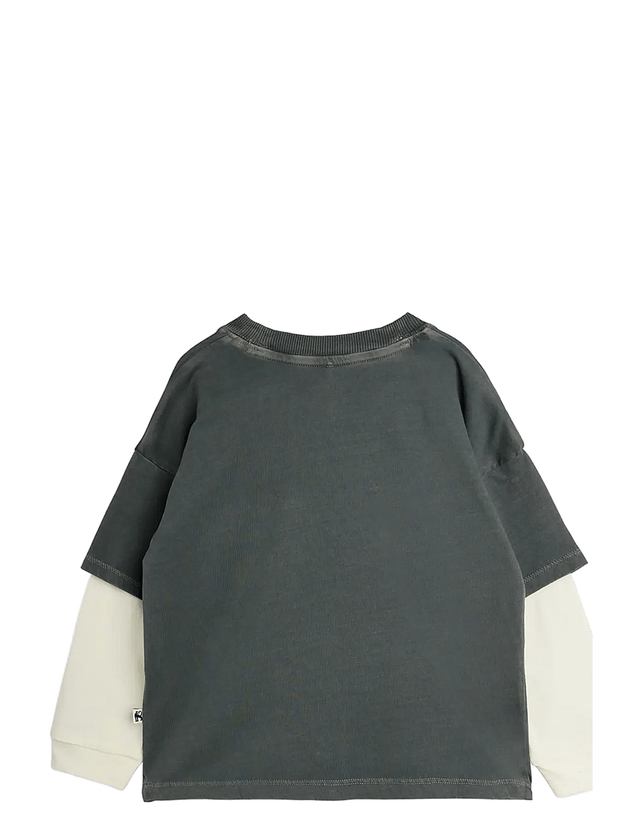 Mini Rodini - M.Rodini field notes emb ls tee - pikkade varrukatega t-särgid - grey - 1