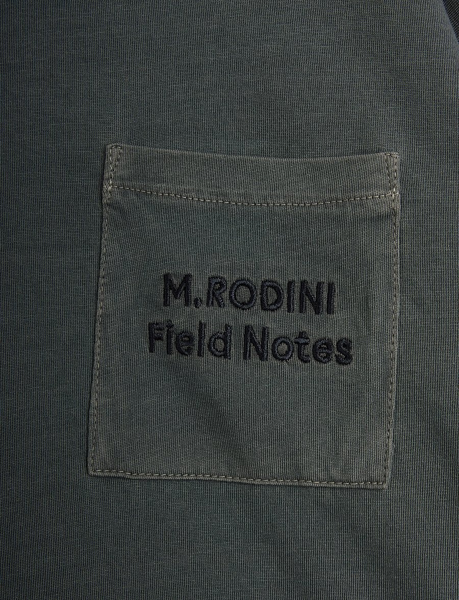 Mini Rodini - M.Rodini field notes emb ls tee - pikkade varrukatega t-särgid - grey - 2