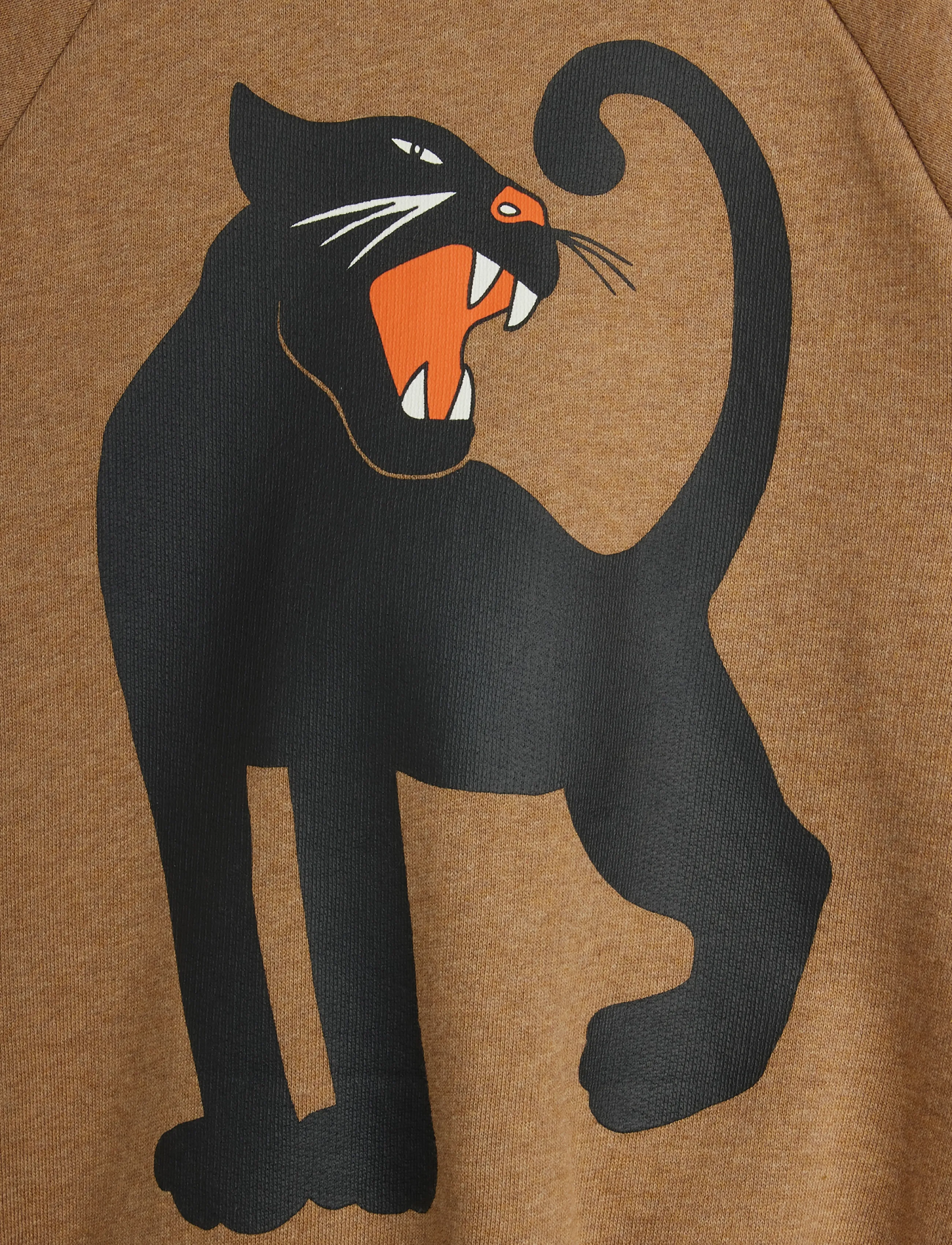 Mini Rodini - Panther sp melange sweatshirt - brown - 2