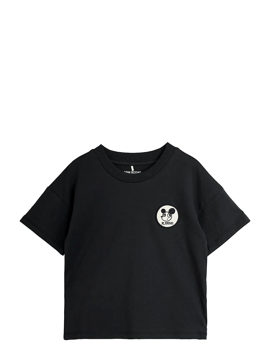 Mini Rodini - Ritzratz patch ss tee - lühikeste varrukatega t-särgid - black - 0