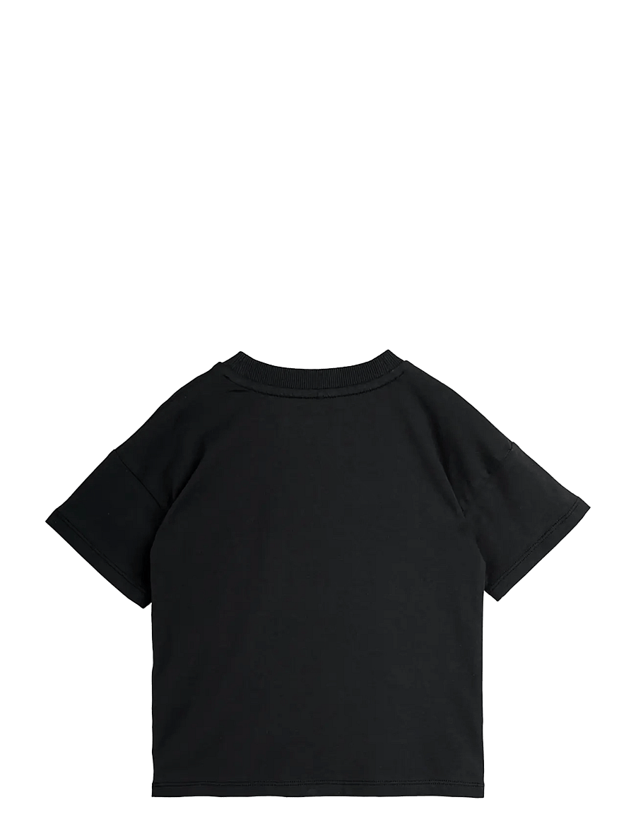 Mini Rodini - Ritzratz patch ss tee - lühikeste varrukatega t-särgid - black - 1