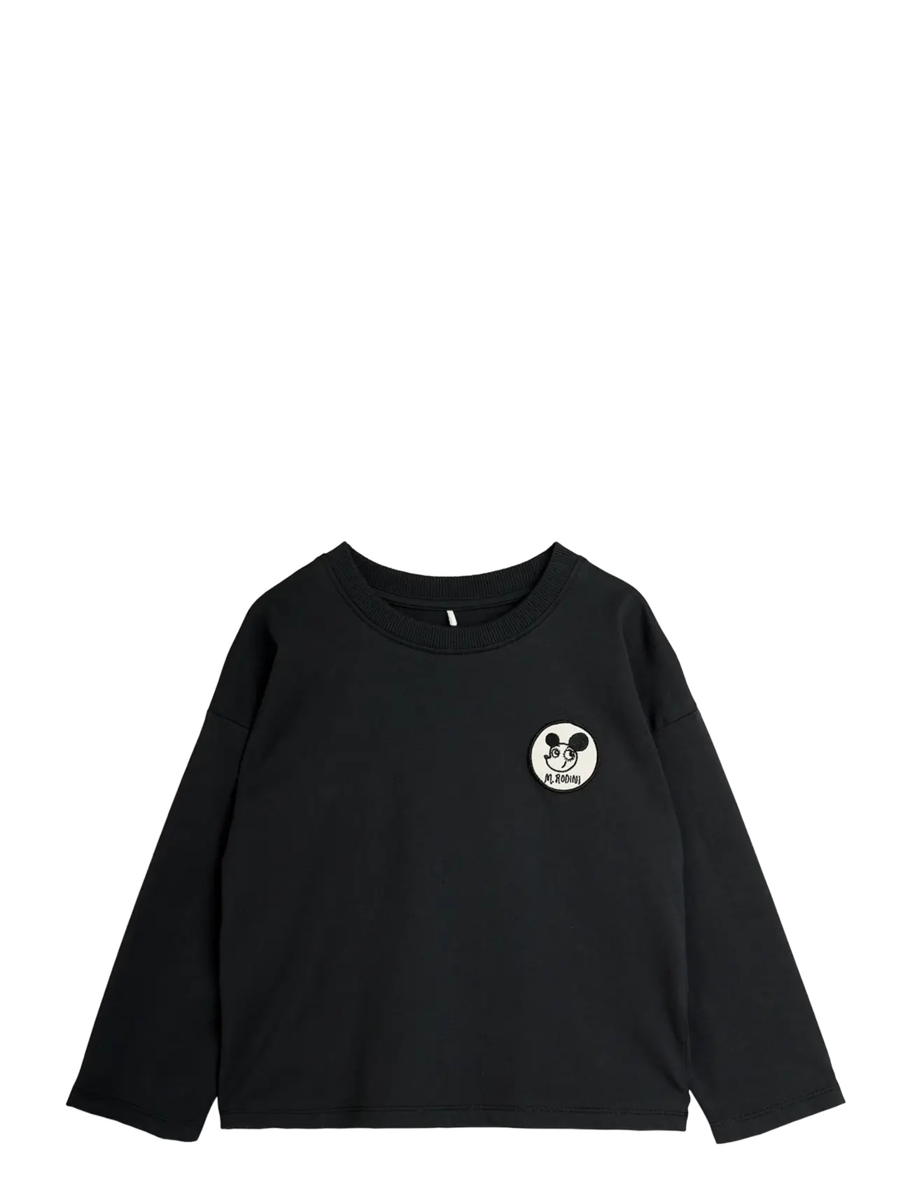Mini Rodini Ritzratz patch ls tee - Beebiriided - BLACK / black