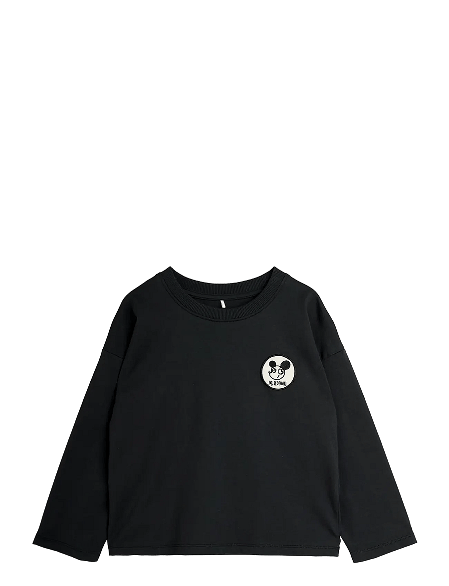 Mini Rodini - Ritzratz patch ls tee - pullover - black - 0