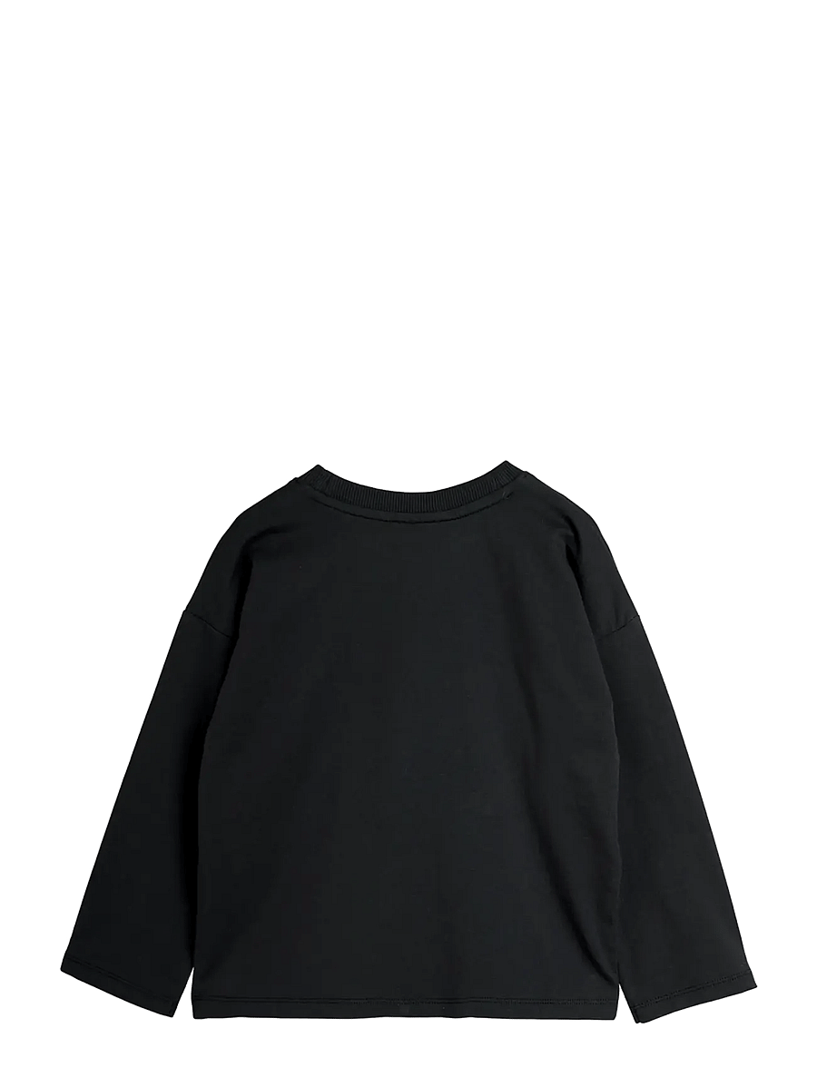 Mini Rodini - Ritzratz patch ls tee - pullover - black - 1
