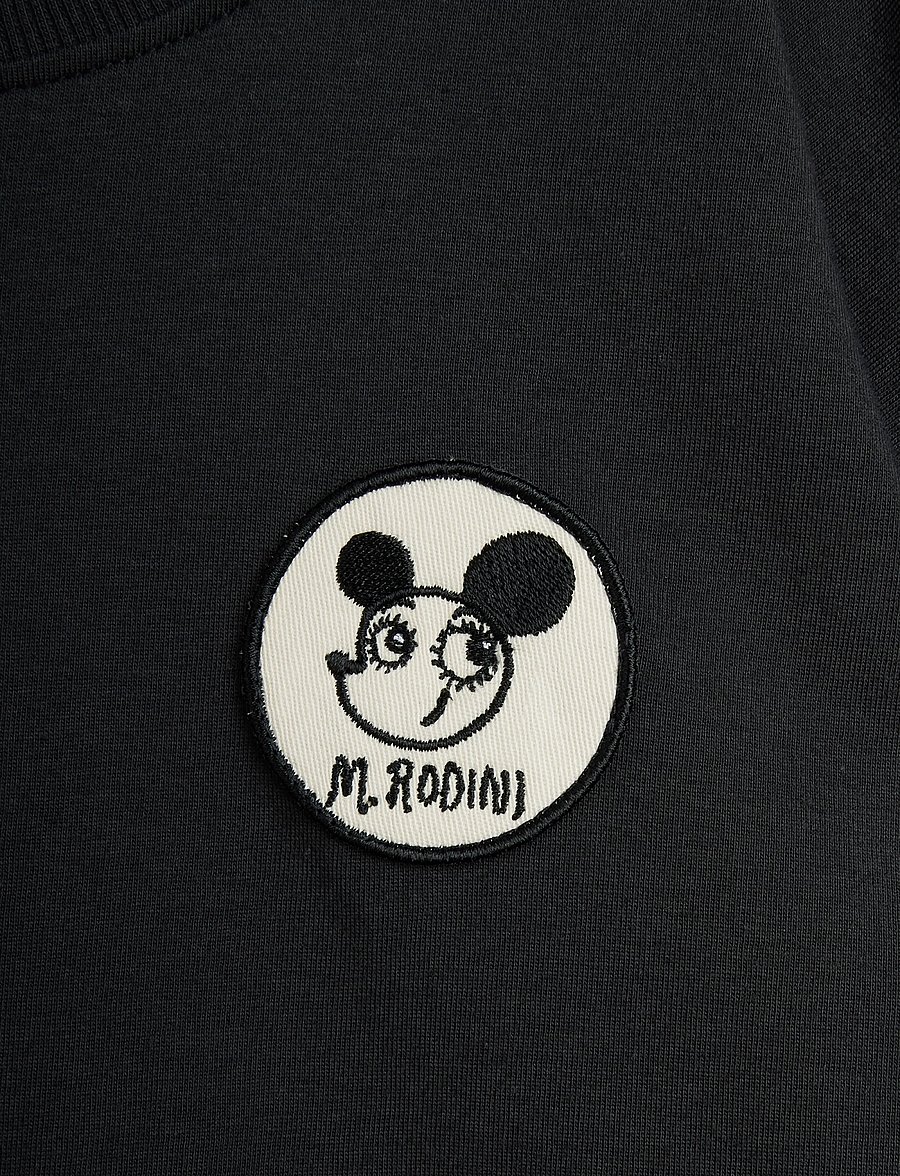 Mini Rodini - Ritzratz patch ls tee - pullover - black - 2