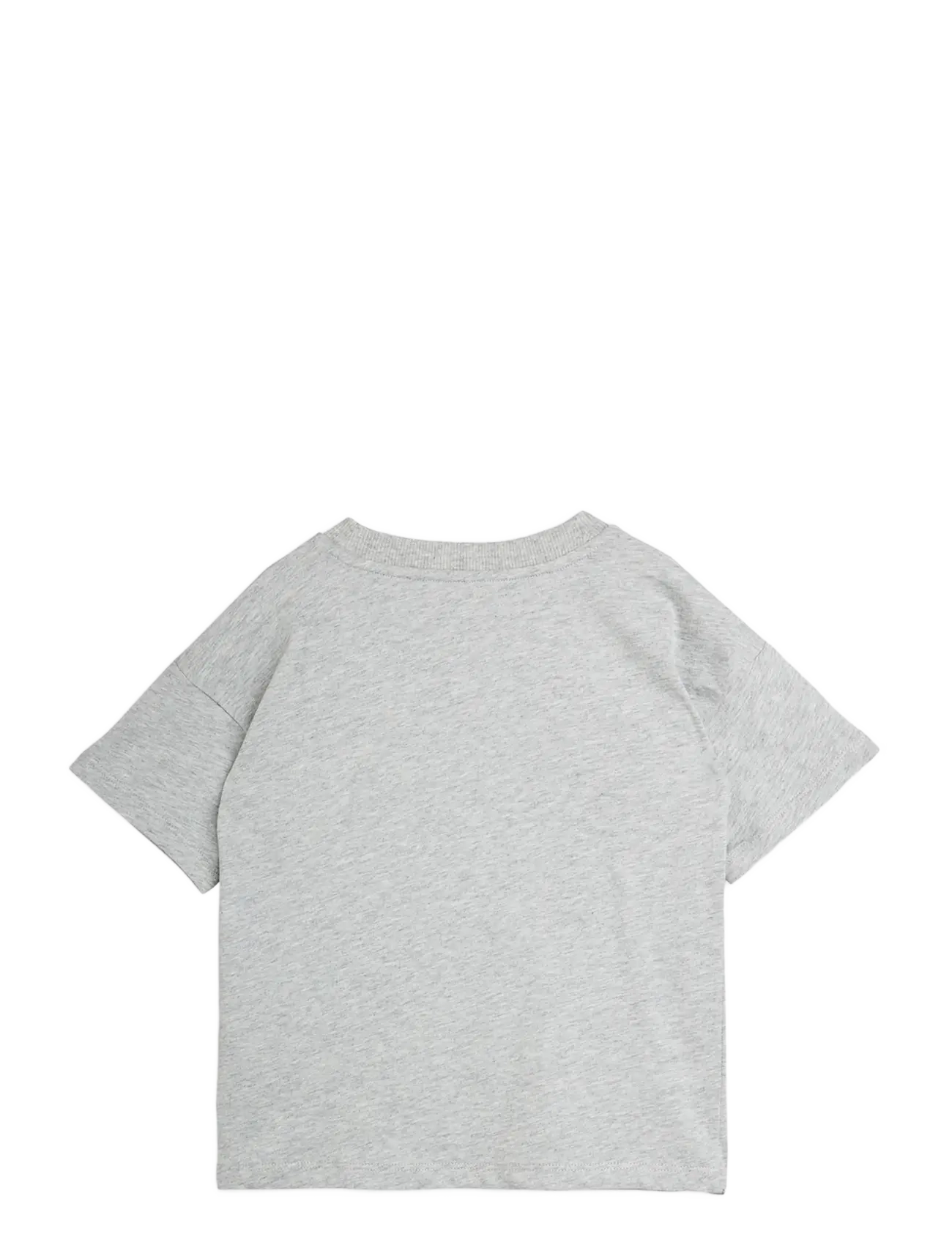 Mini Rodini - Heart application ss tee - grey melange - 1