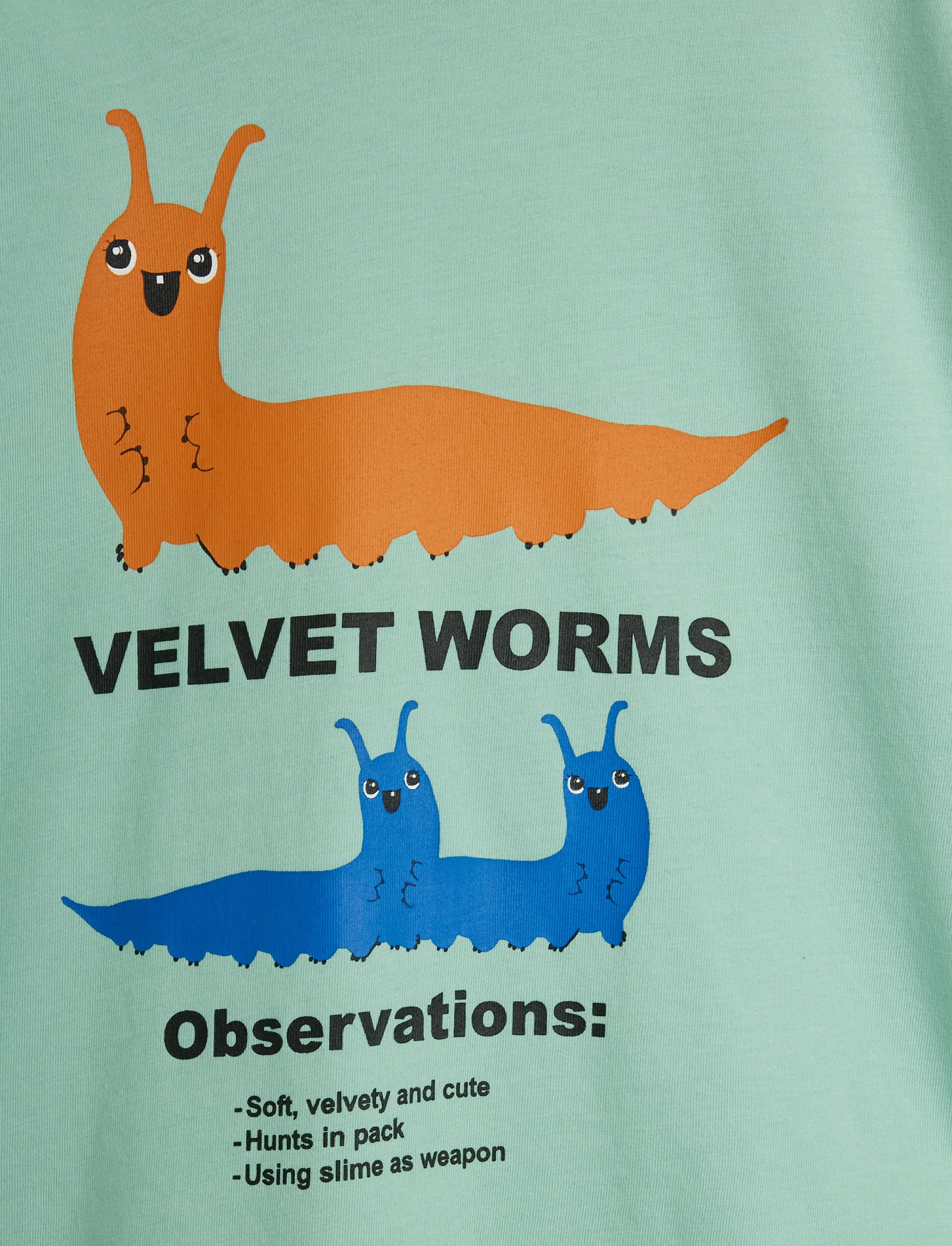 Mini Rodini - Velvet worm sp ss tee - kortärmade t-shirts - green - 2